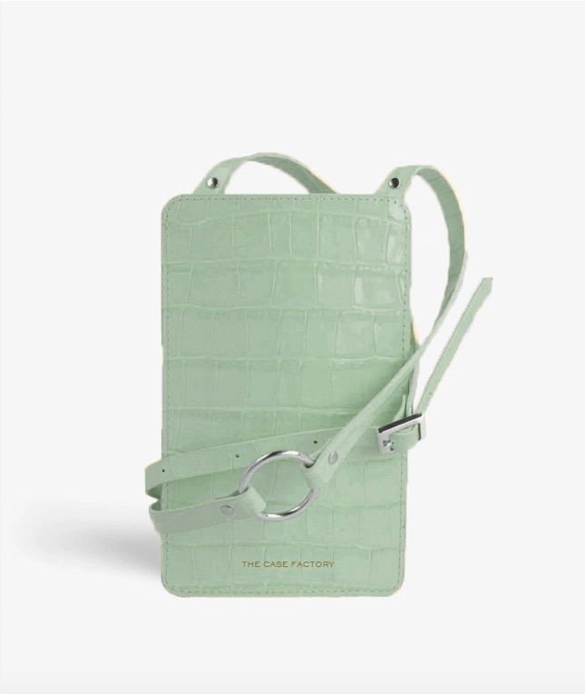 Smart Crossbody Laukku Croco Teal