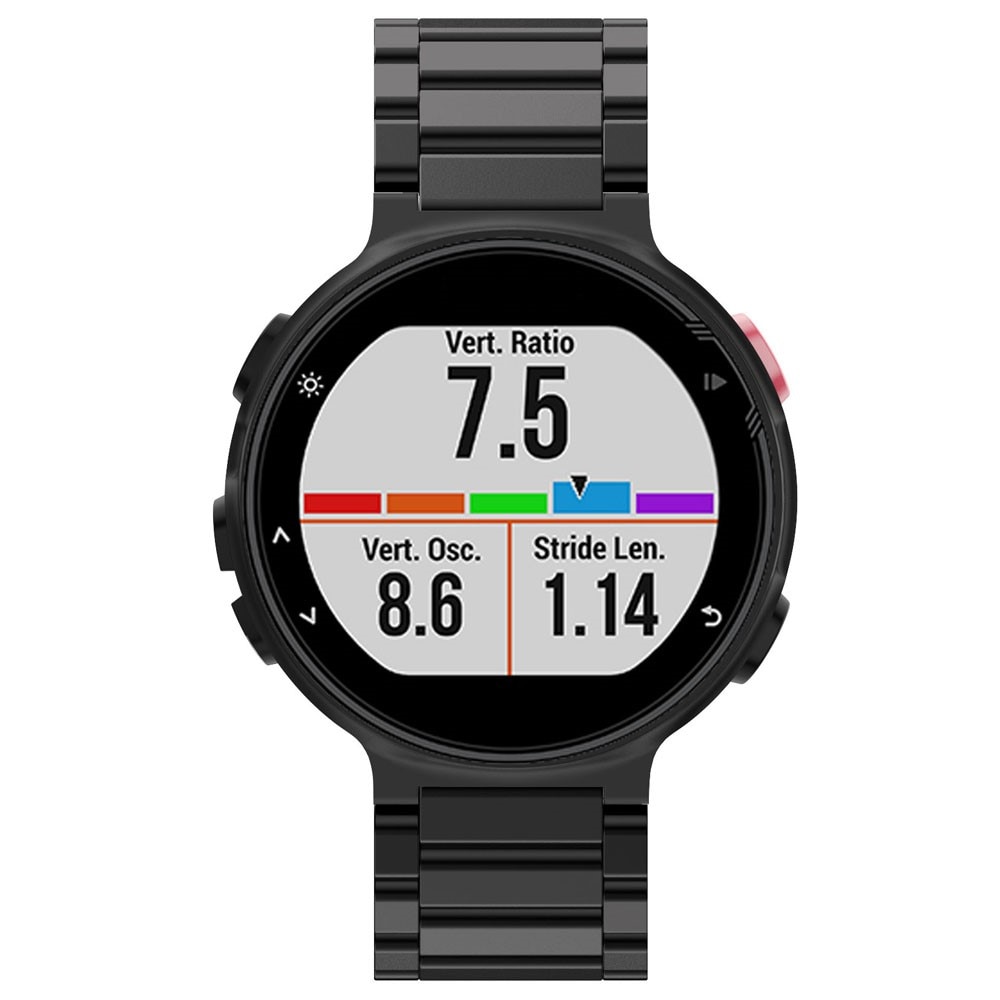 Metalliranneke Garmin Forerunner 235/735XT musta