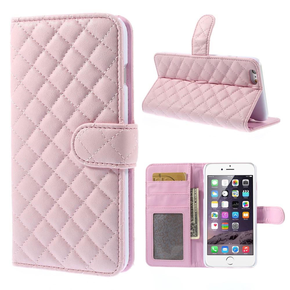 Lompakkokotelot iPhone 6 Plus/6S Plus Quilted Vaaleanpunainen