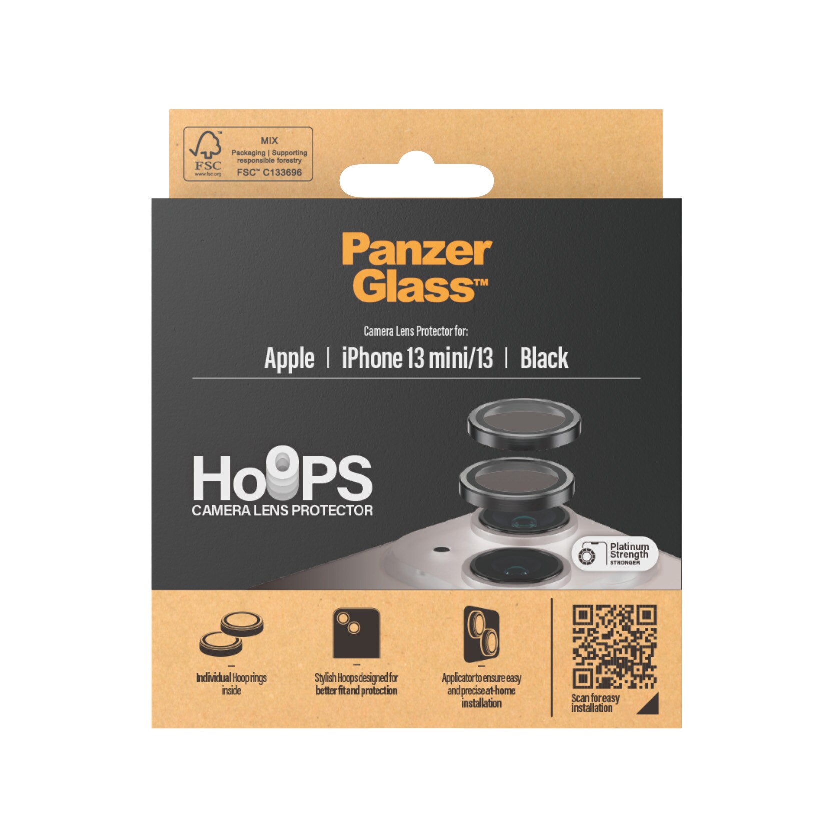 iPhone 13 Hoops Camera Lens Protector Black