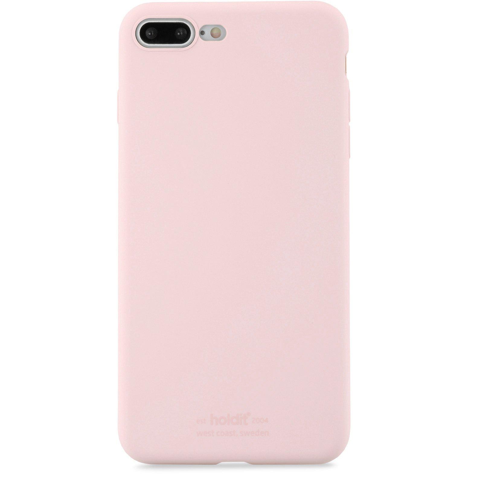 Silikonikuori iPhone 7 Plus/iPhone 8 Plus Vaaleanpunainen