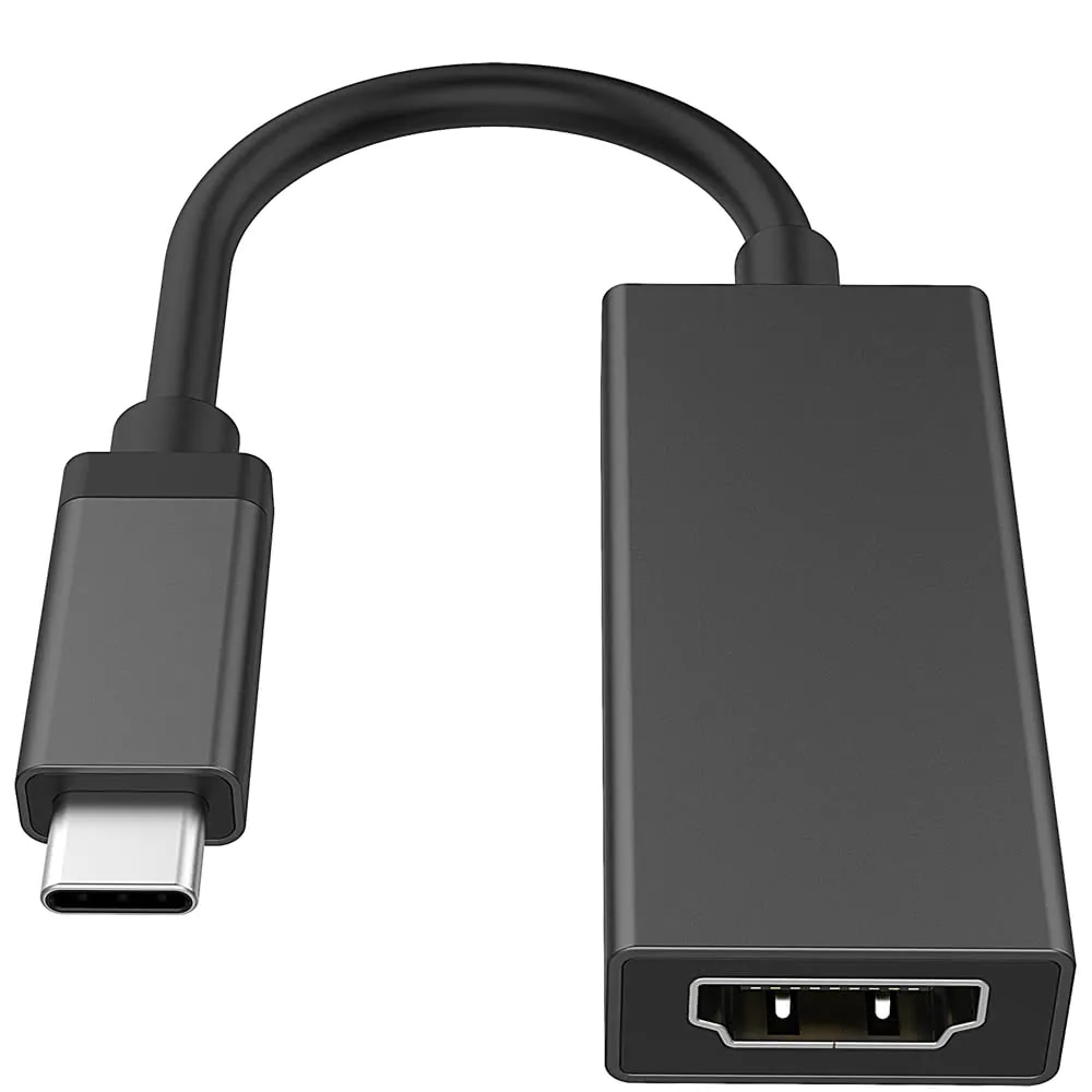 Display Adapteri USB-C - HDMI 10cm musta
