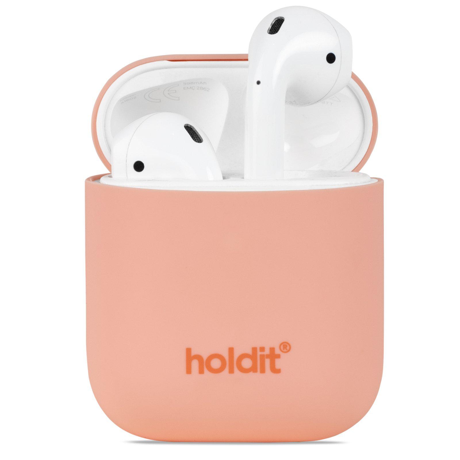 Silikonikotelo Apple AirPods Pink Peach