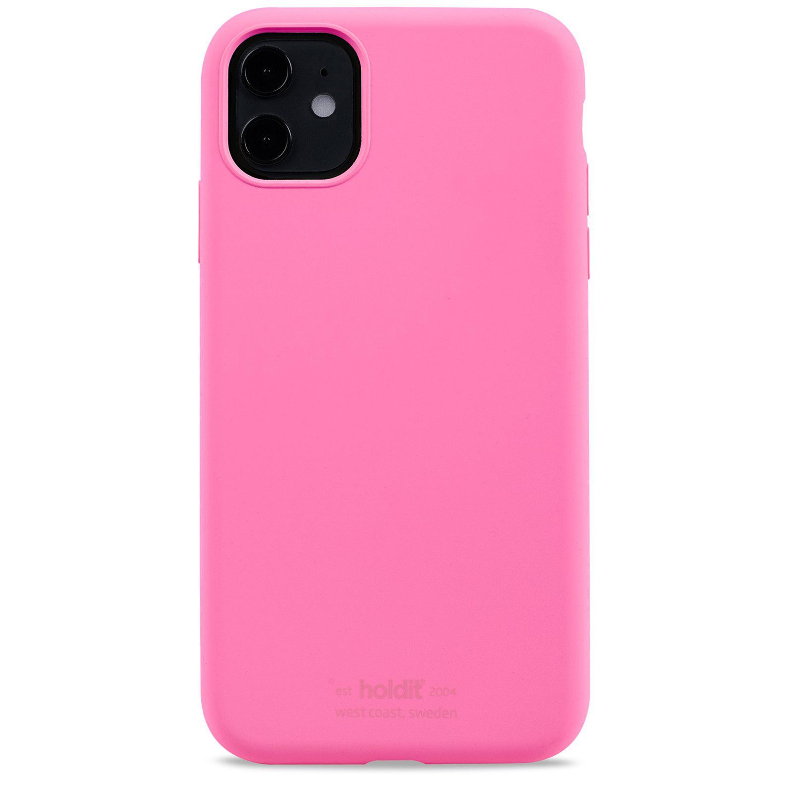 Silikonikuori iPhone 11 Bright Pink