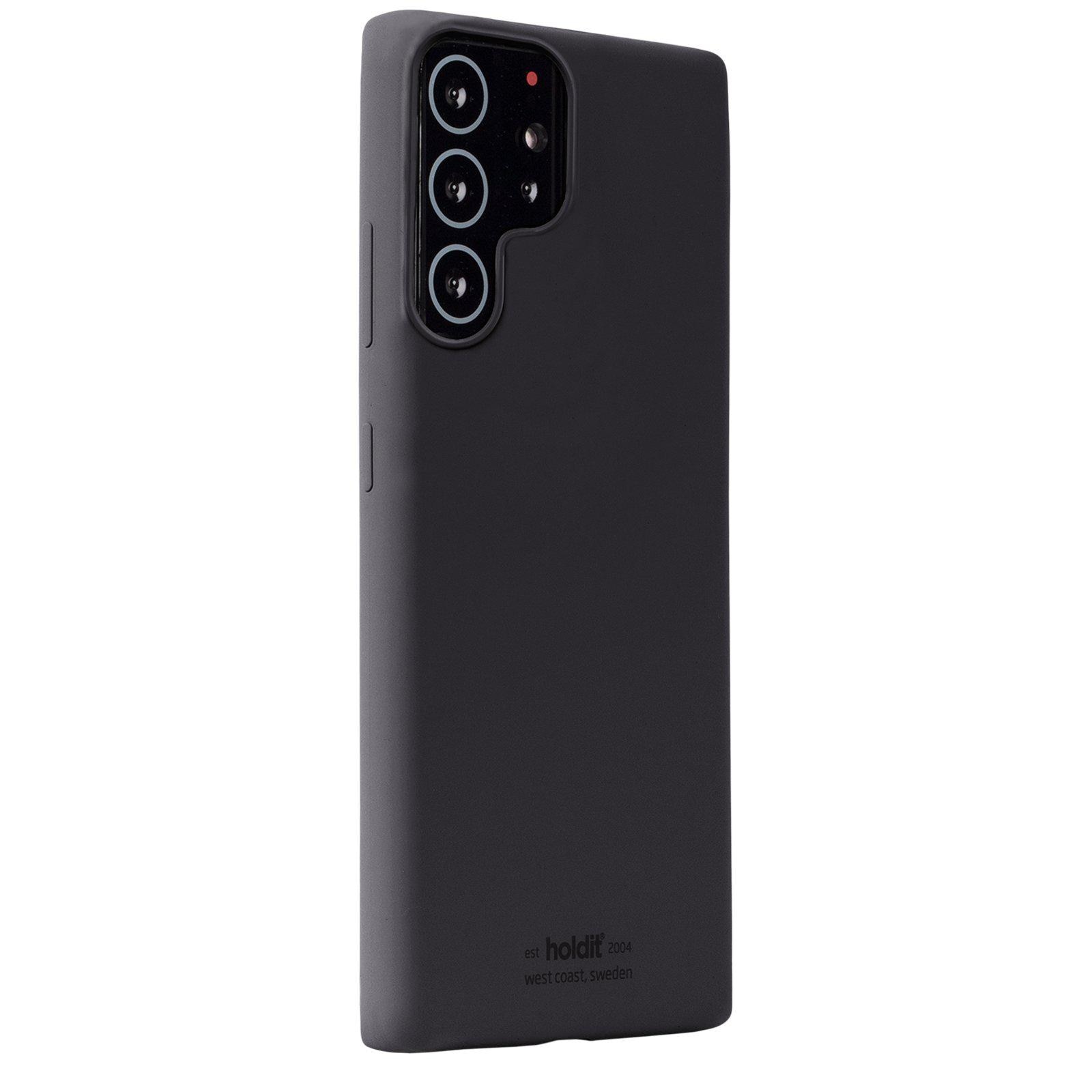 Silikonikuori Samsung Galaxy S22 Ultra Musta