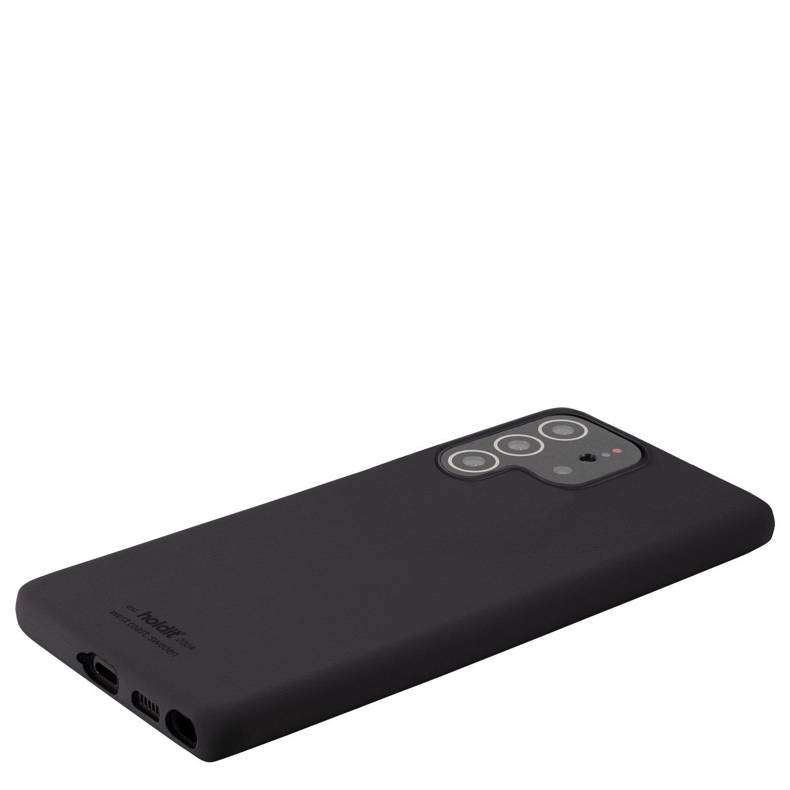Silikonikuori Samsung Galaxy S22 Ultra Musta