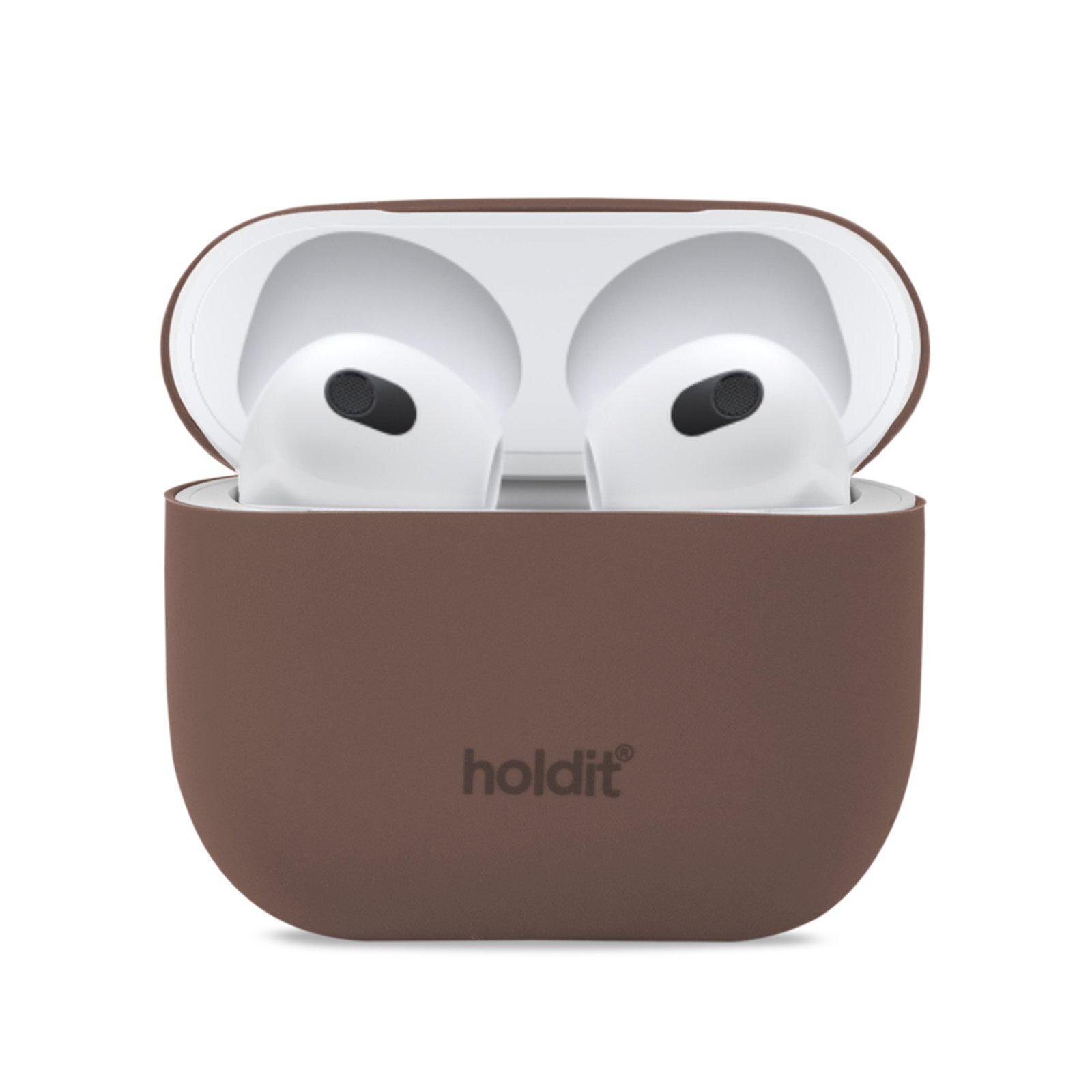 Silikonikotelo AirPods 3 Dark Brown