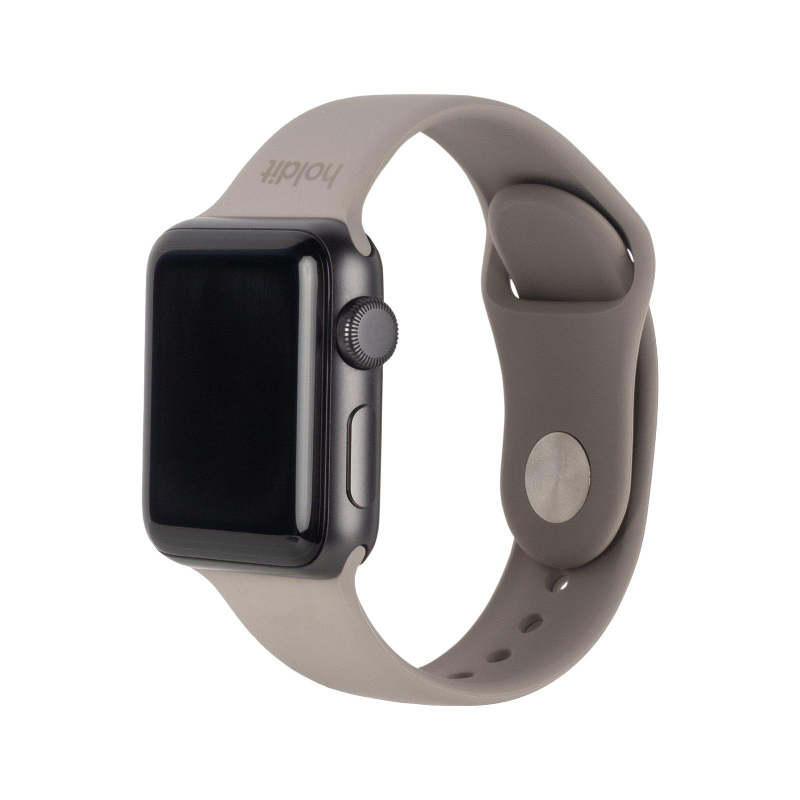 Silikoniranneke Apple Watch 38/40/41 mm Taupe