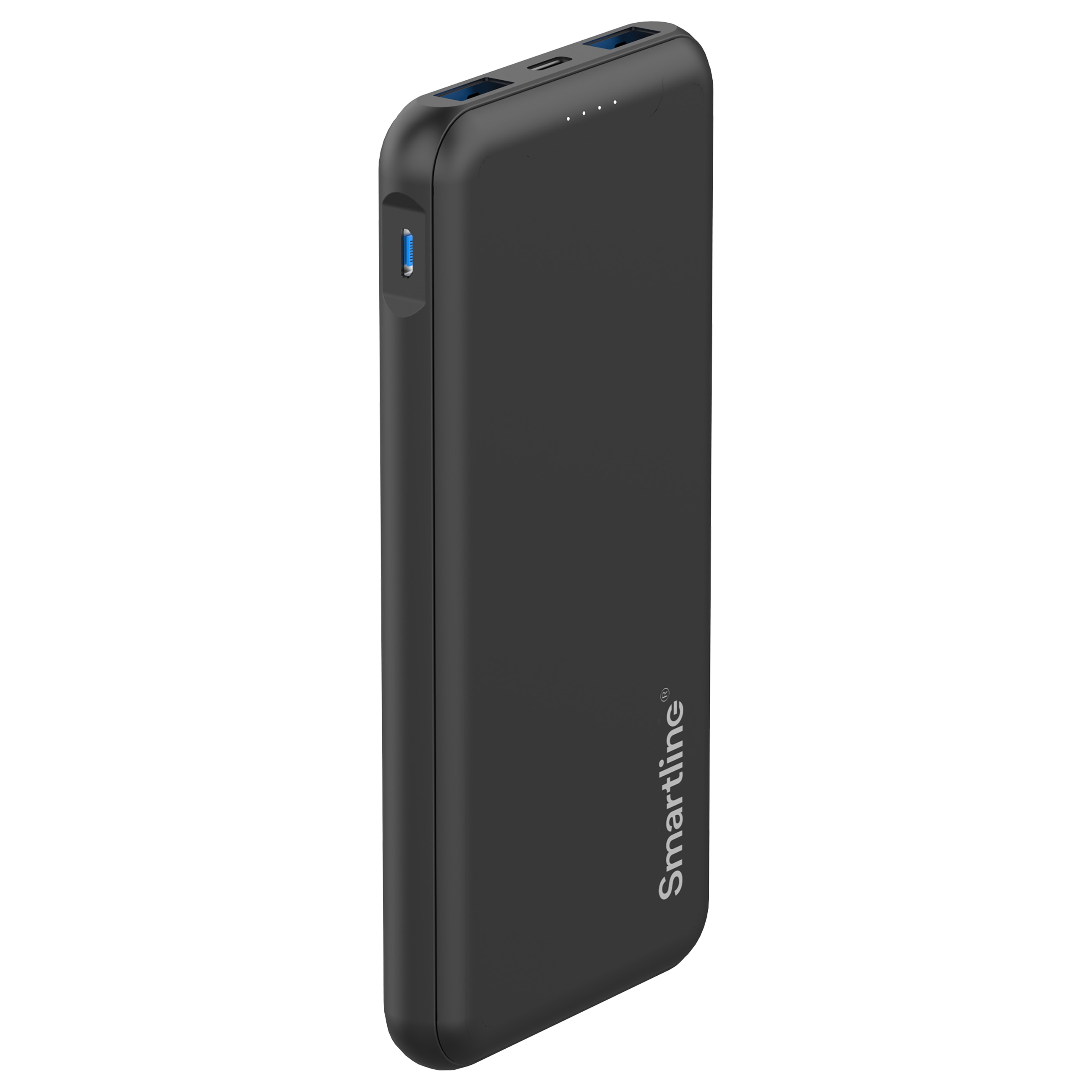 Powerbank 10000 mAh USB-A + USB-C PD musta