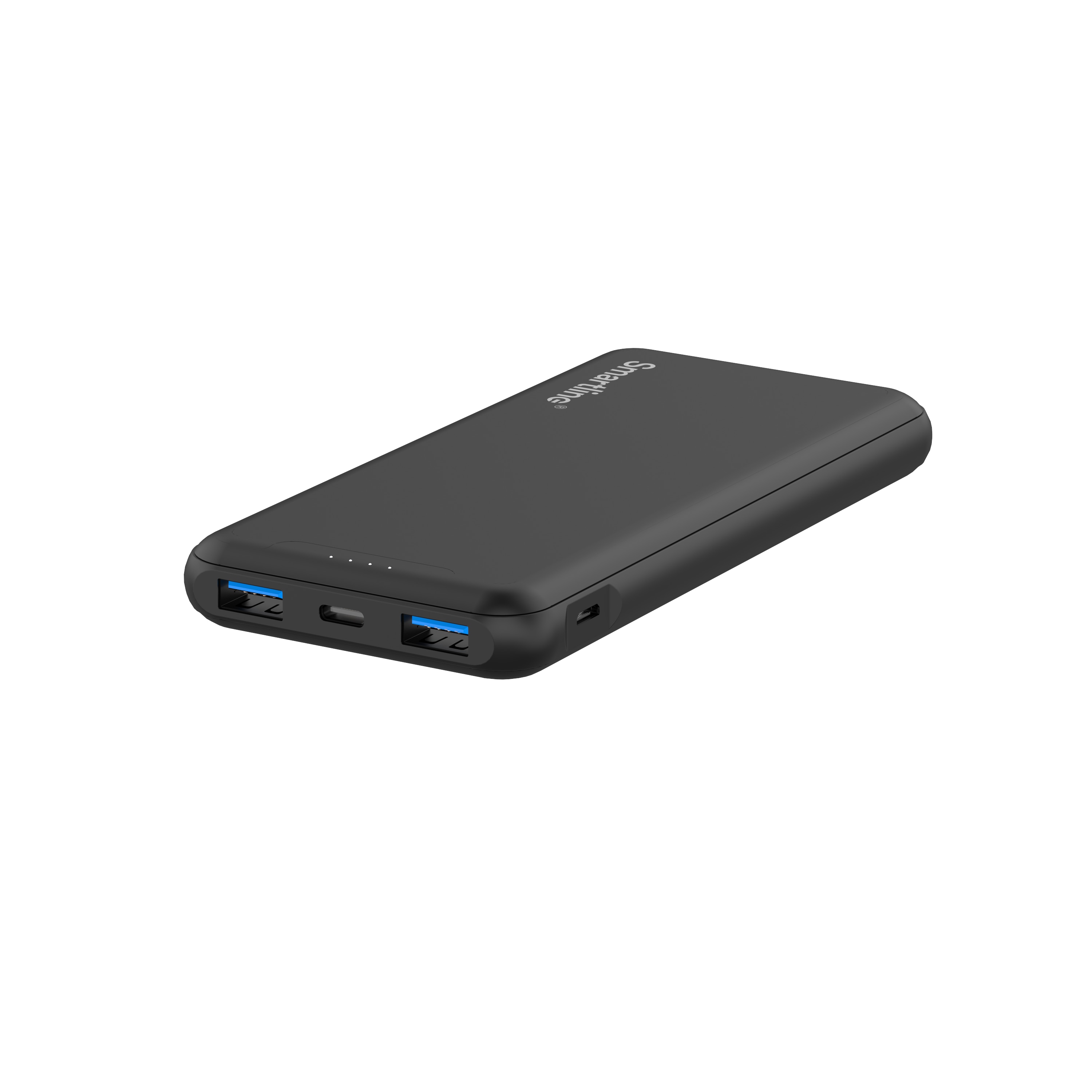 Powerbank 10000 mAh USB-A + USB-C PD musta