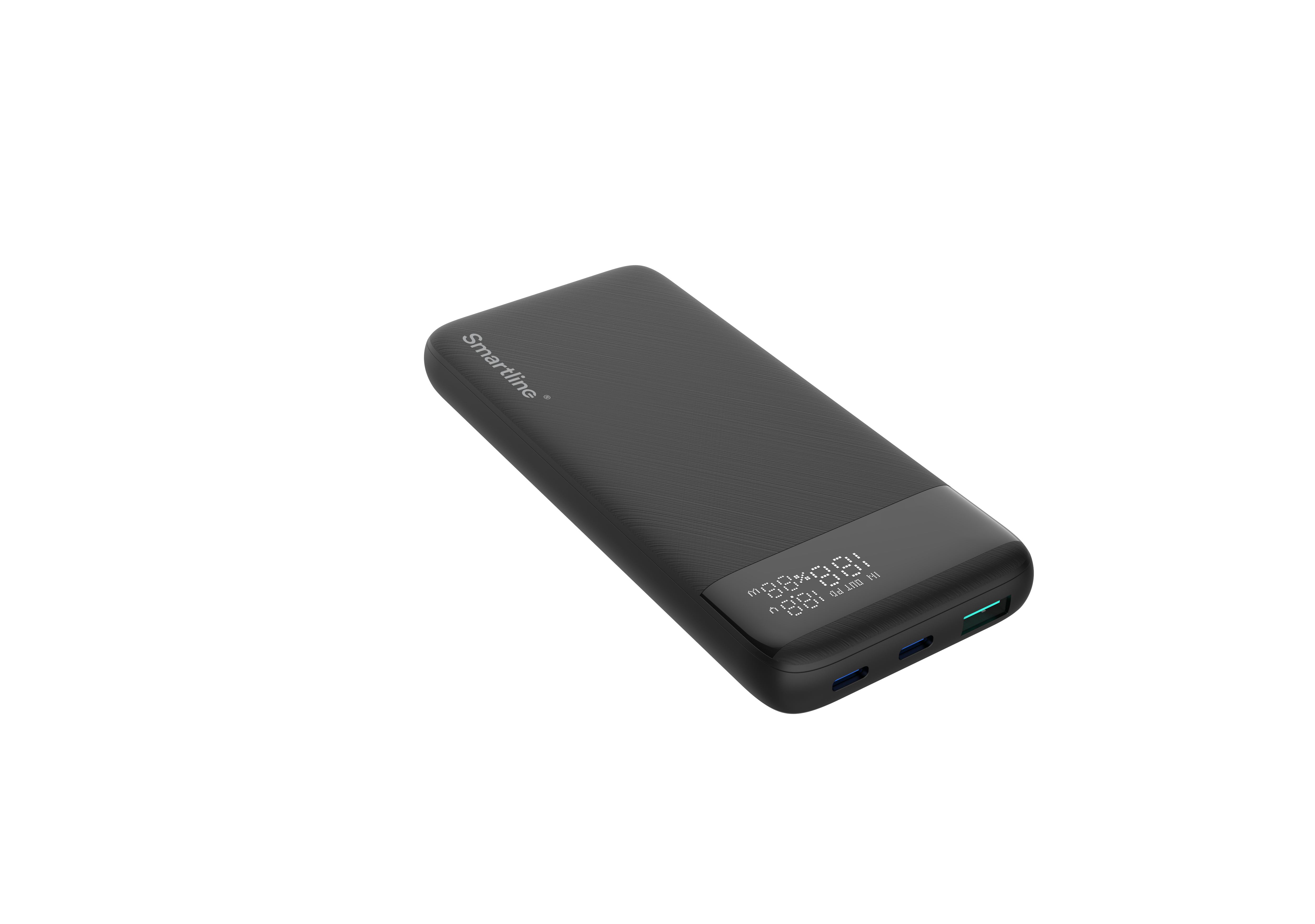 Powerbank 10000 mAh USB-A + 2x USB-C PD 20W Musta