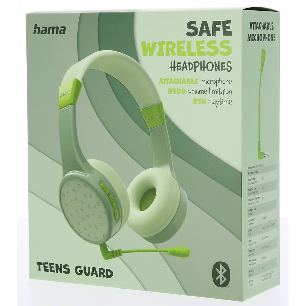 Teens Guard On-Ear Wireless Lasten Kuulokkeet vihreä