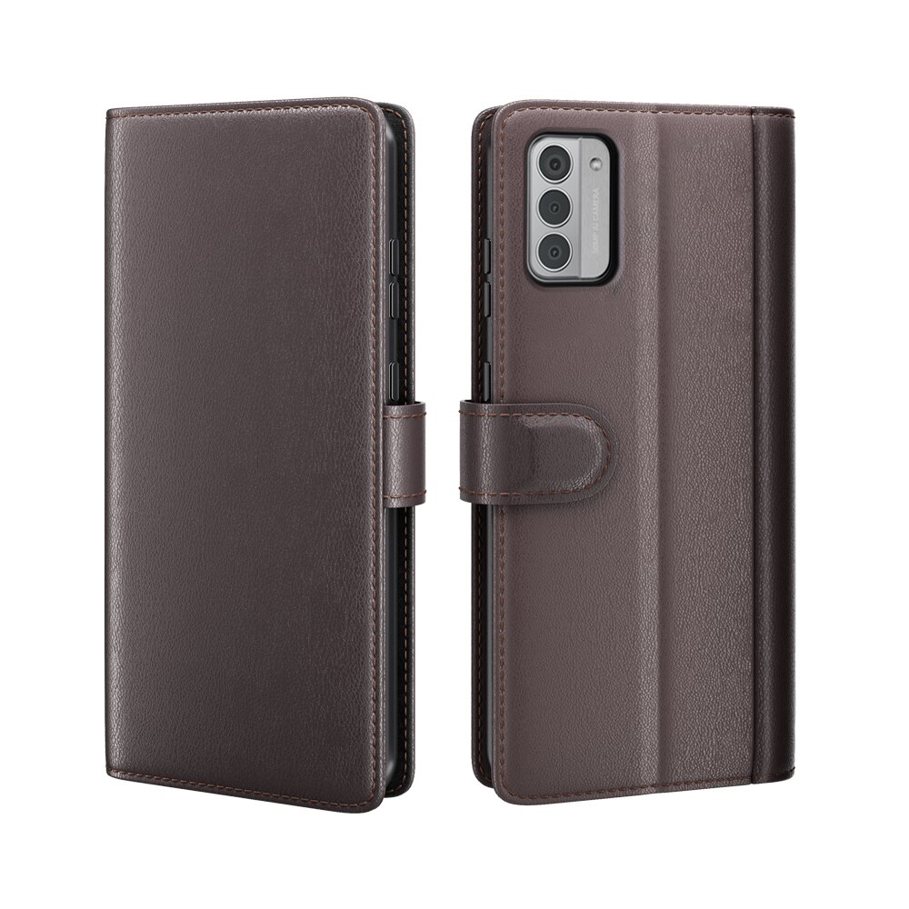 Aito Nahkakotelo Nokia G42 ruskea