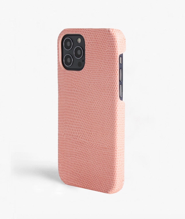 Kuori iPhone 12/iPhone 12 Pro Lizard Rosa Antico