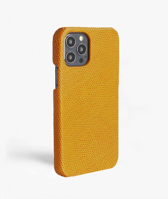 Kuori iPhone 12/iPhone 12 Pro Lizard Keltainen
