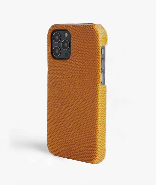 Kuori iPhone 12/iPhone 12 Pro Lizard Keltainen