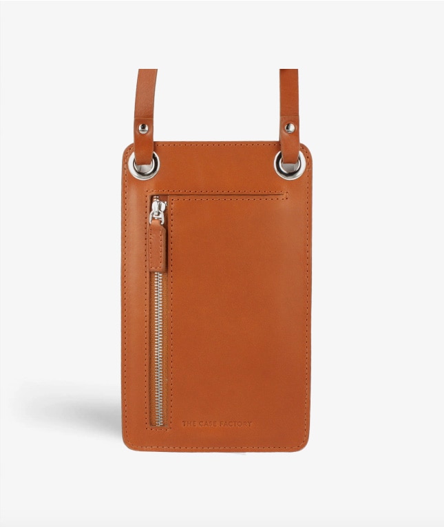 Smart Crossbody Laukku Vegetable Tanned Snake Ruskea