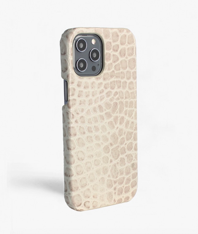 Kuori iPhone 12 Pro Max Croco Grey