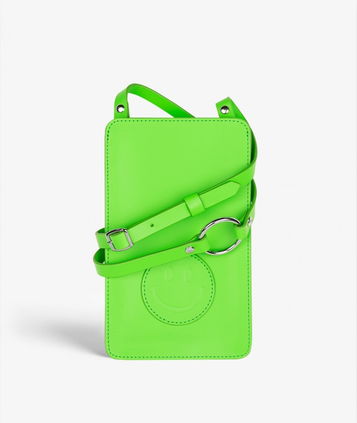 Smart Crossbody Laukku Vegetable Tanned Smiley Vihreä