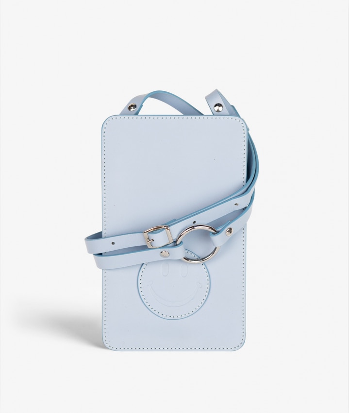 Smart Crossbody Laukku Vegetable Tanned Smiley Sininen