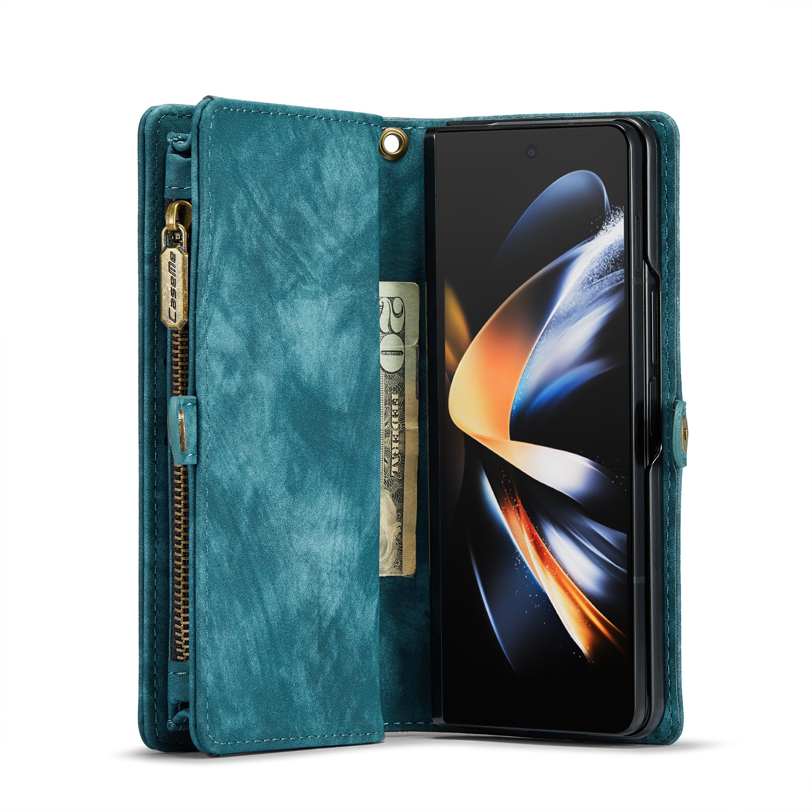 Multi-slot Suojakotelo Samsung Galaxy Z Fold 4 sininen