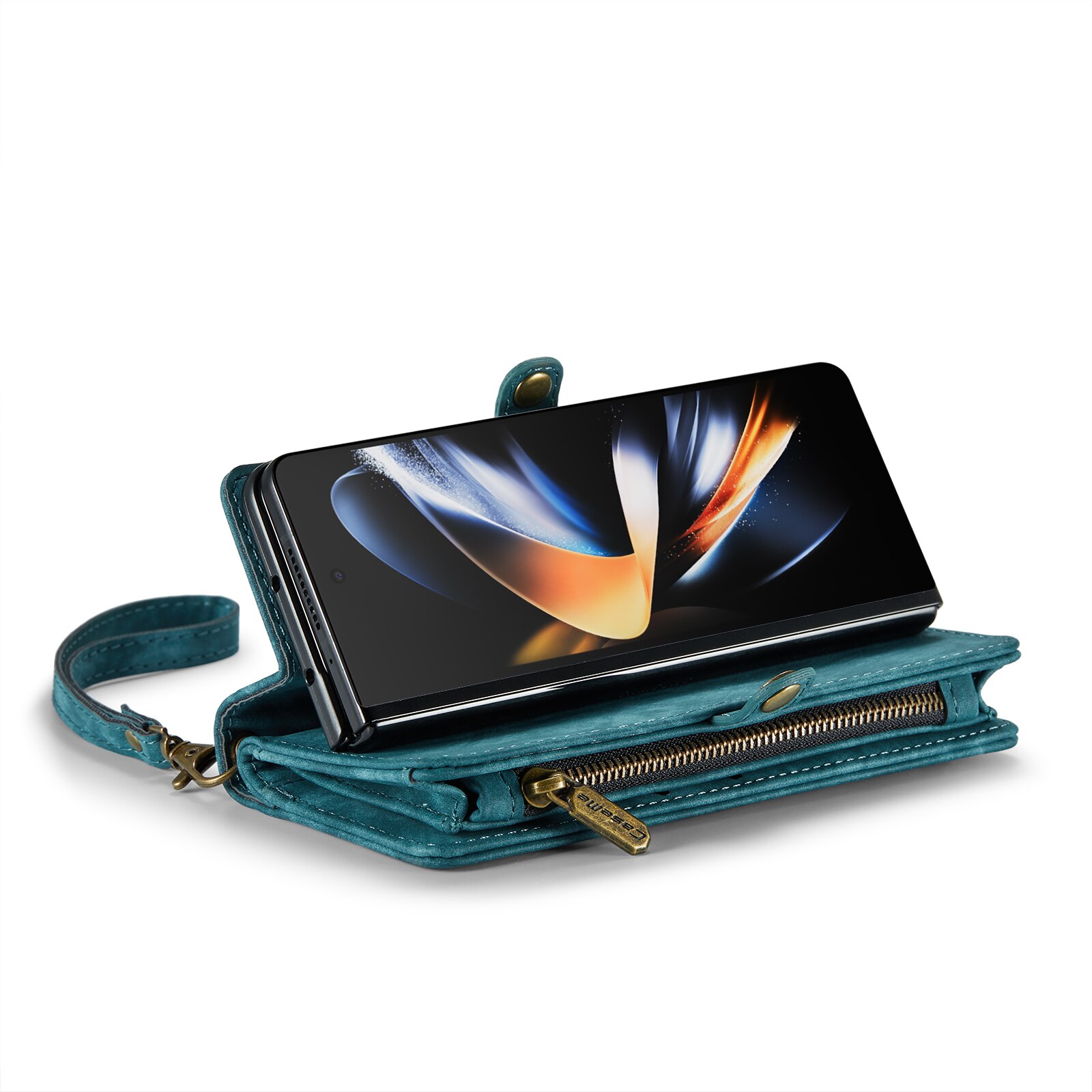 Multi-slot Suojakotelo Samsung Galaxy Z Fold 4 sininen