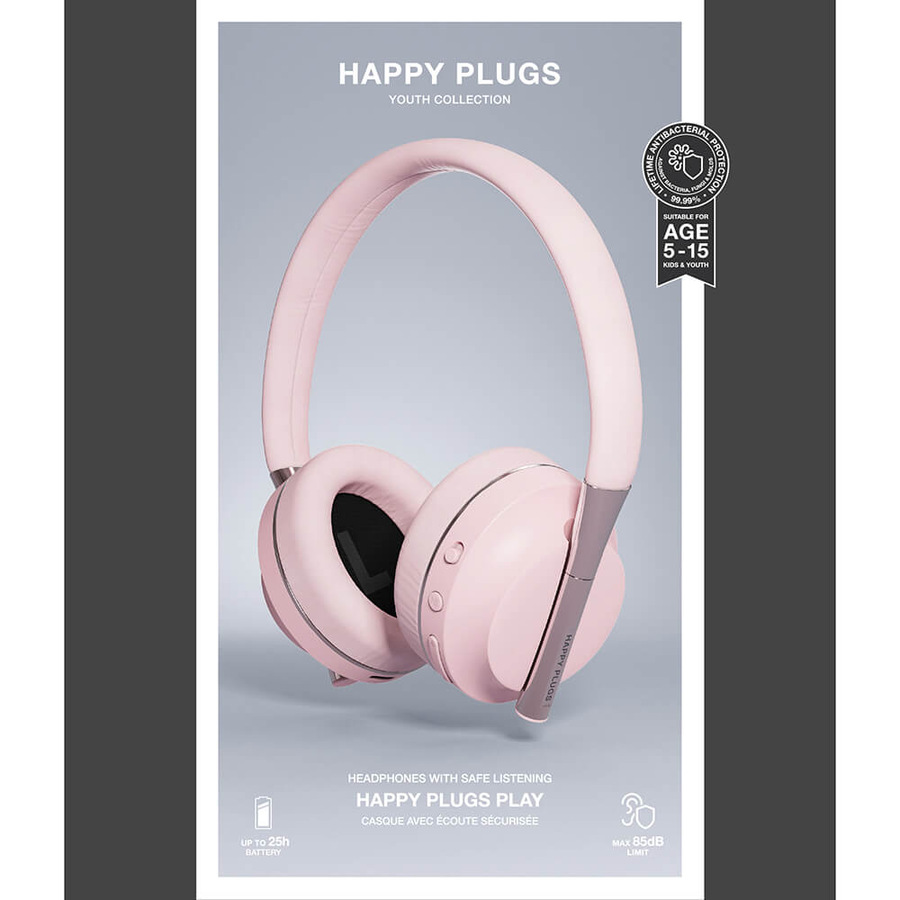 Play Youth Wireless Over-Ear Kuulokkeet 85dB vaaleanpunainen
