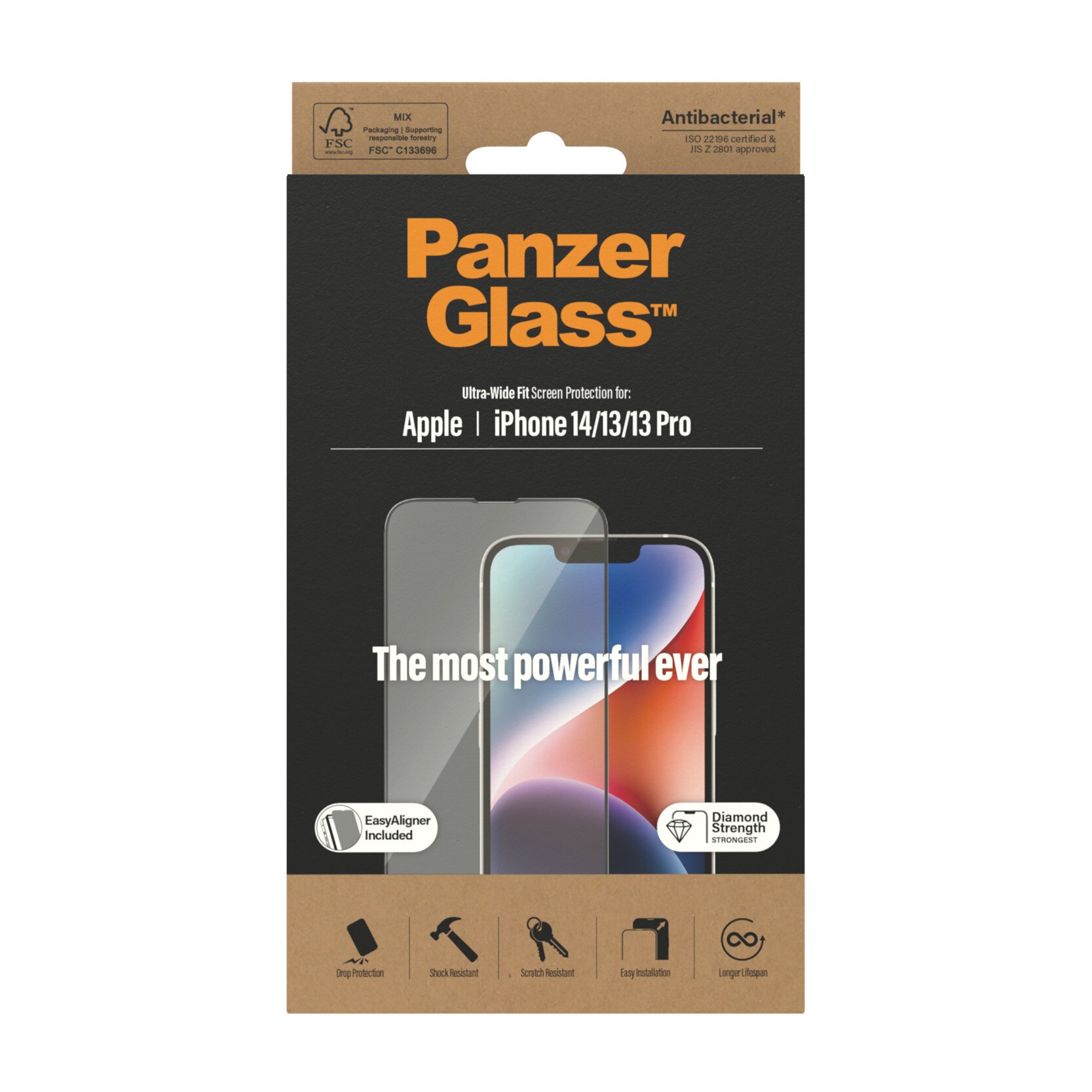 iPhone 13 Pro Screen Protector (with EasyAligner) Ultra Wide Fit