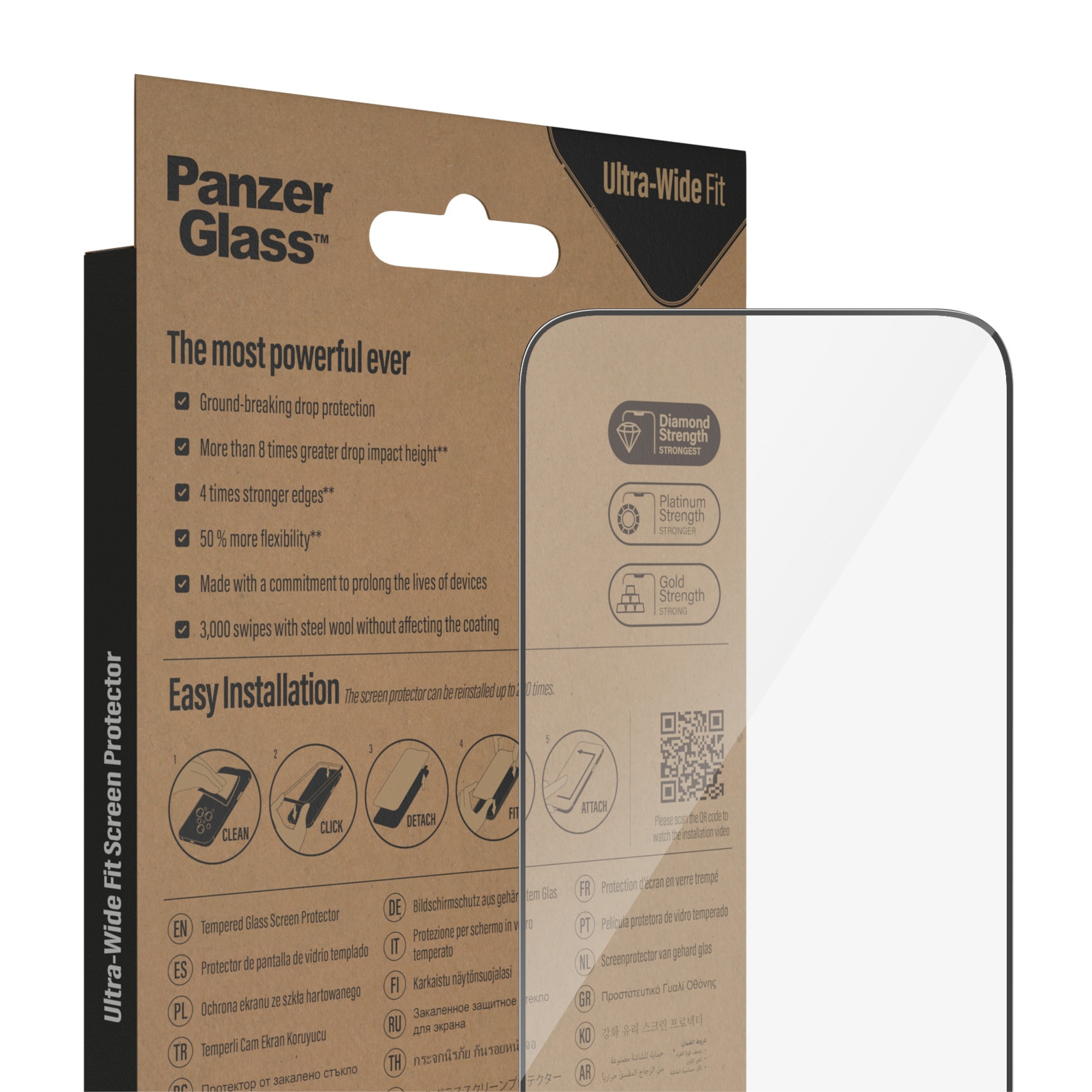 iPhone 14 Pro Max Screen Protector (with EasyAligner) Ultra Wide Fit