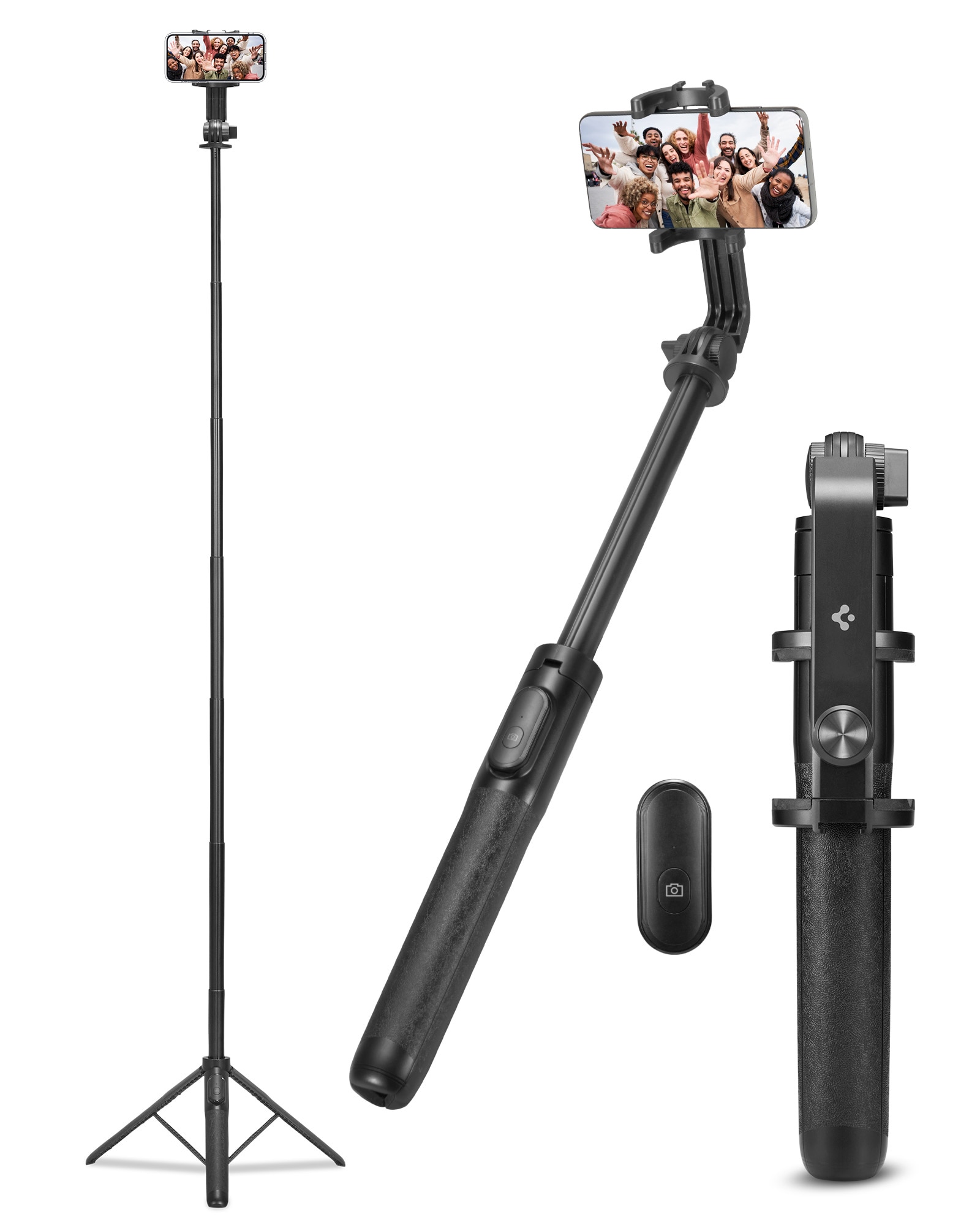 S560W Tripod Selfie Stick Black Selfietikku Musta