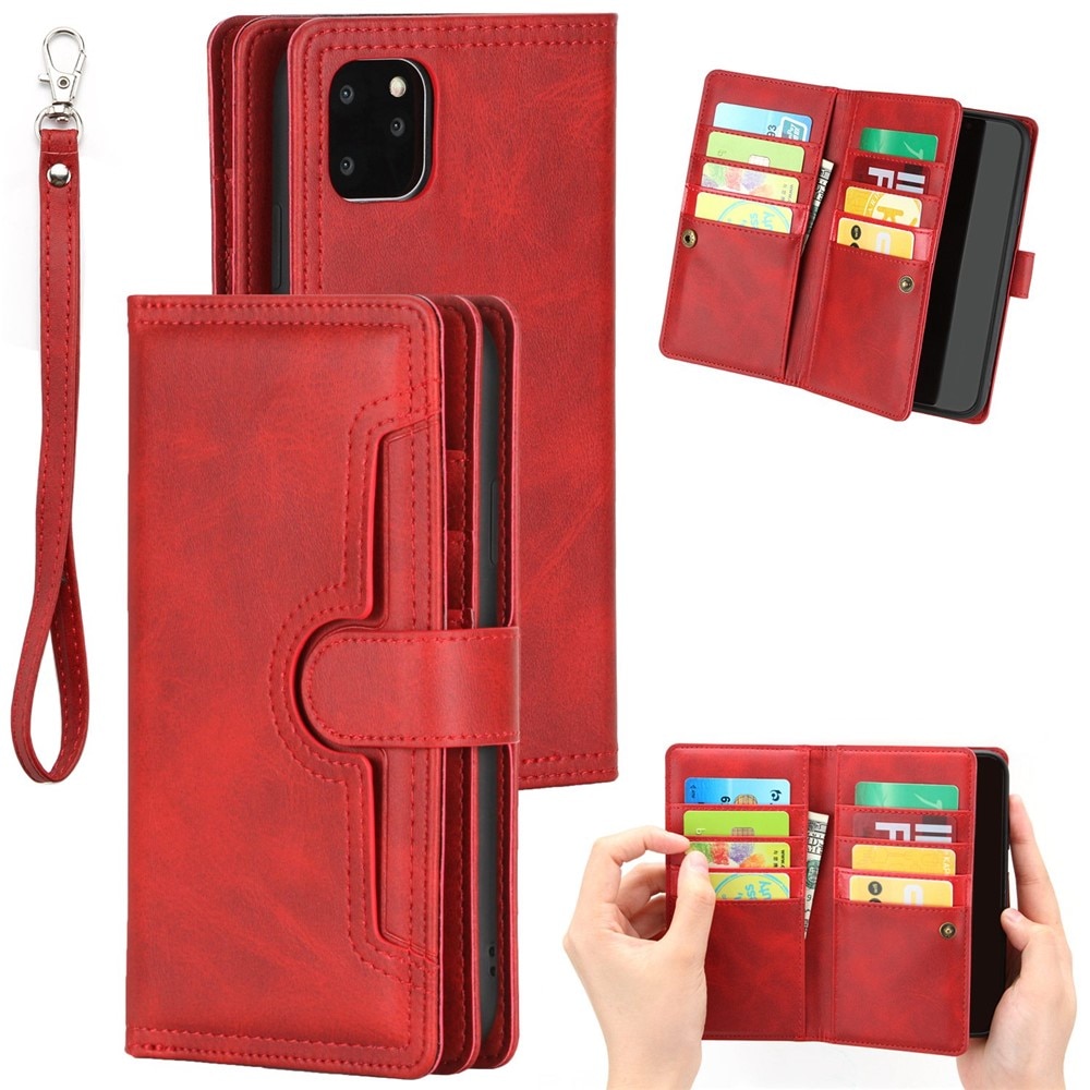 Suojakotelo Multi-slot iPhone 13 punainen