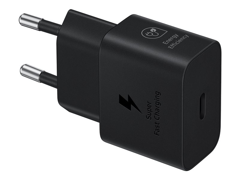 Seinälaturi Fast Charge 25W PD USB-C musta