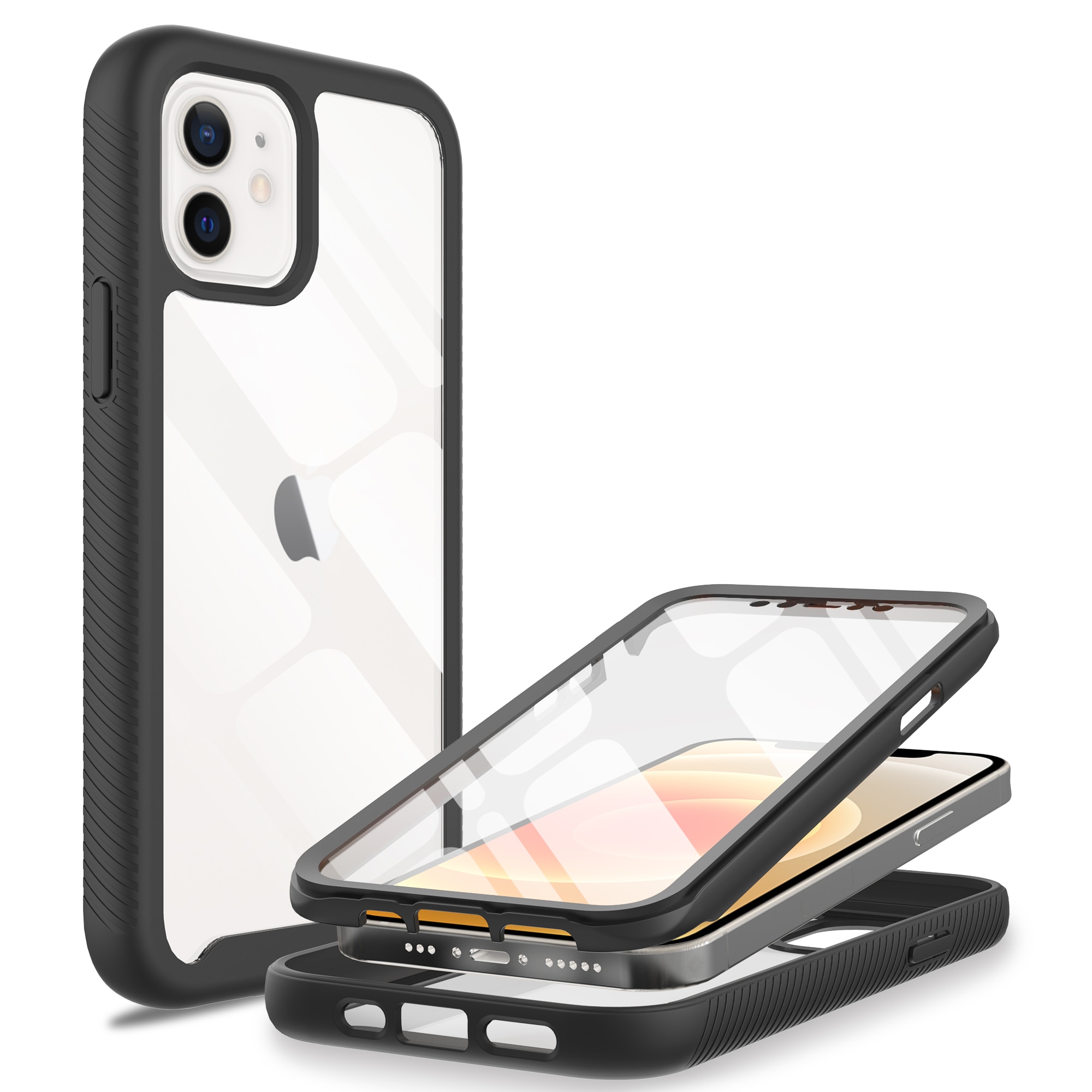 iPhone 12/12 Pro Full Protection Case Black