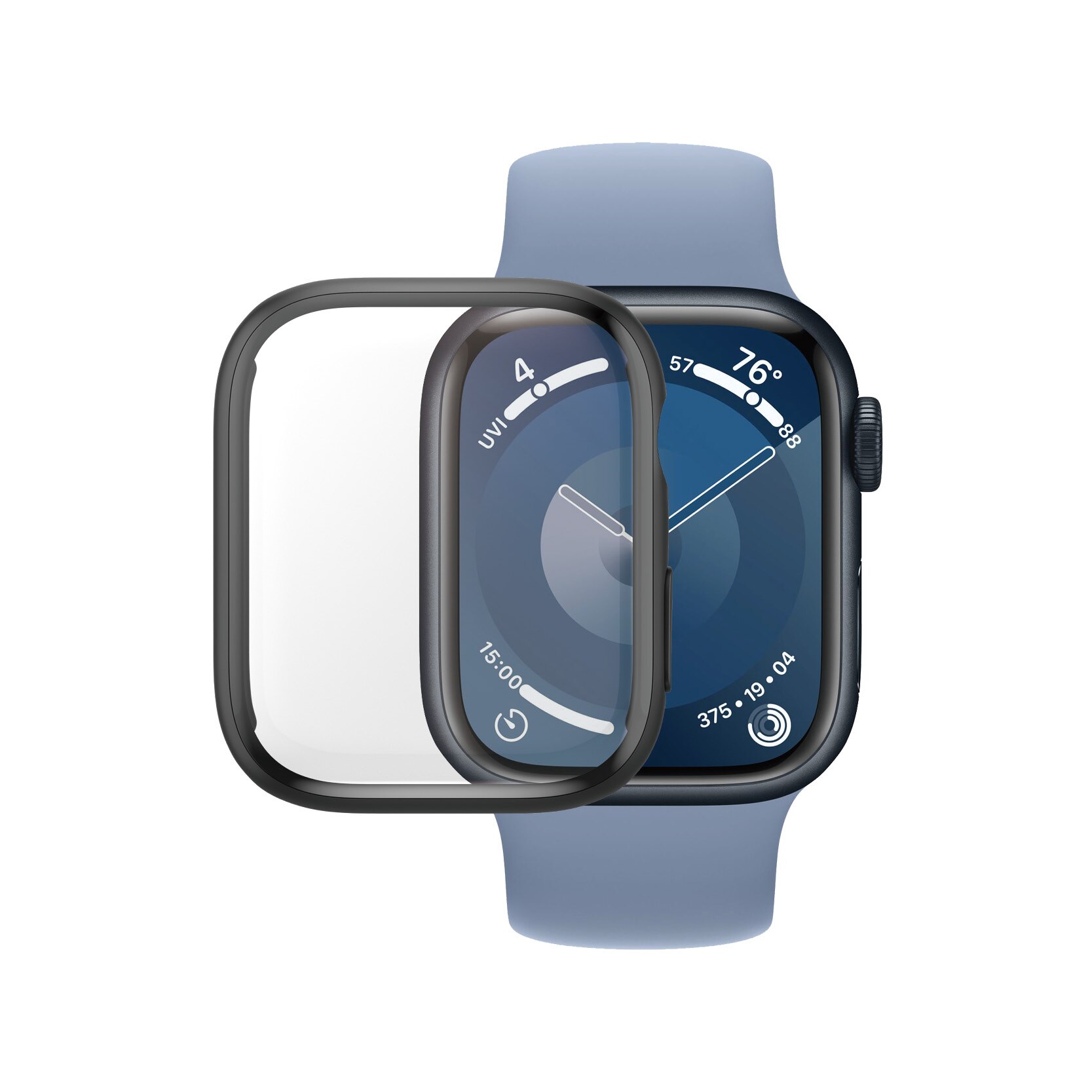 Apple Watch Series 9 41mm Full Body Case D3O Musta