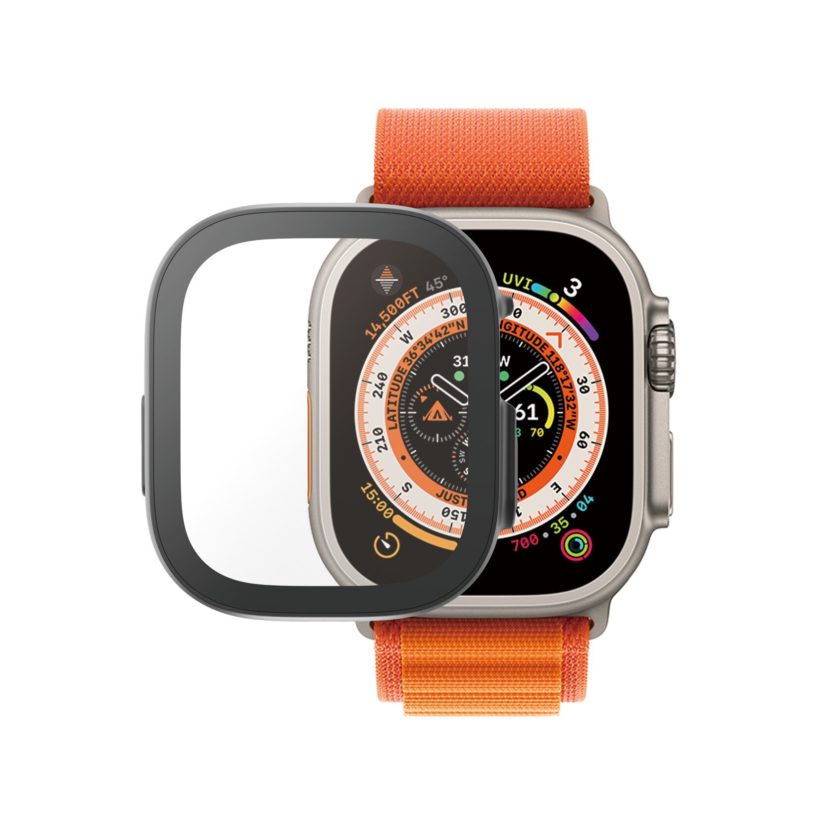 Apple Watch Ultra 49mm 1st Gen Full Body Case D3O Musta