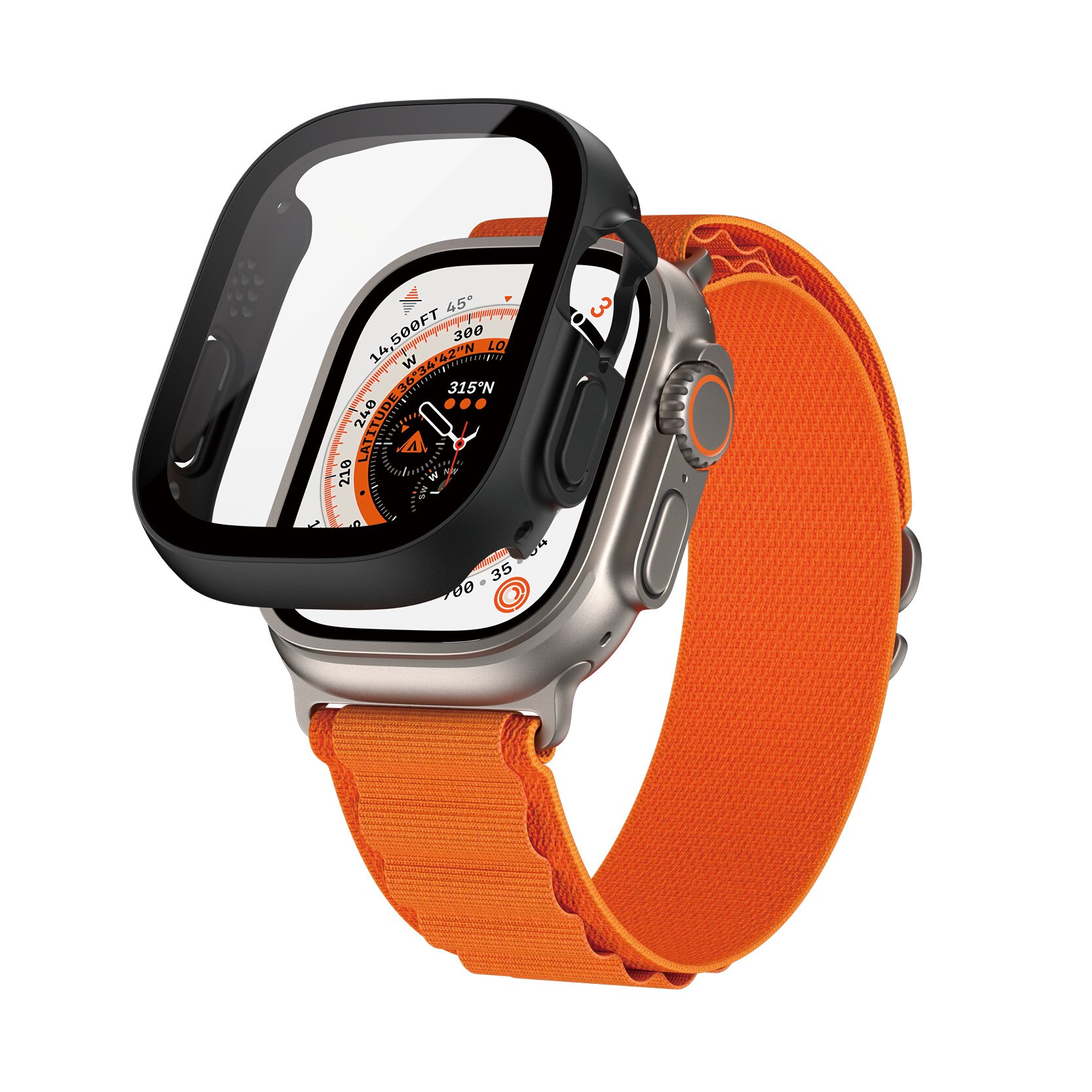 Apple Watch Ultra 49mm 1st Gen Full Body Case D3O Musta