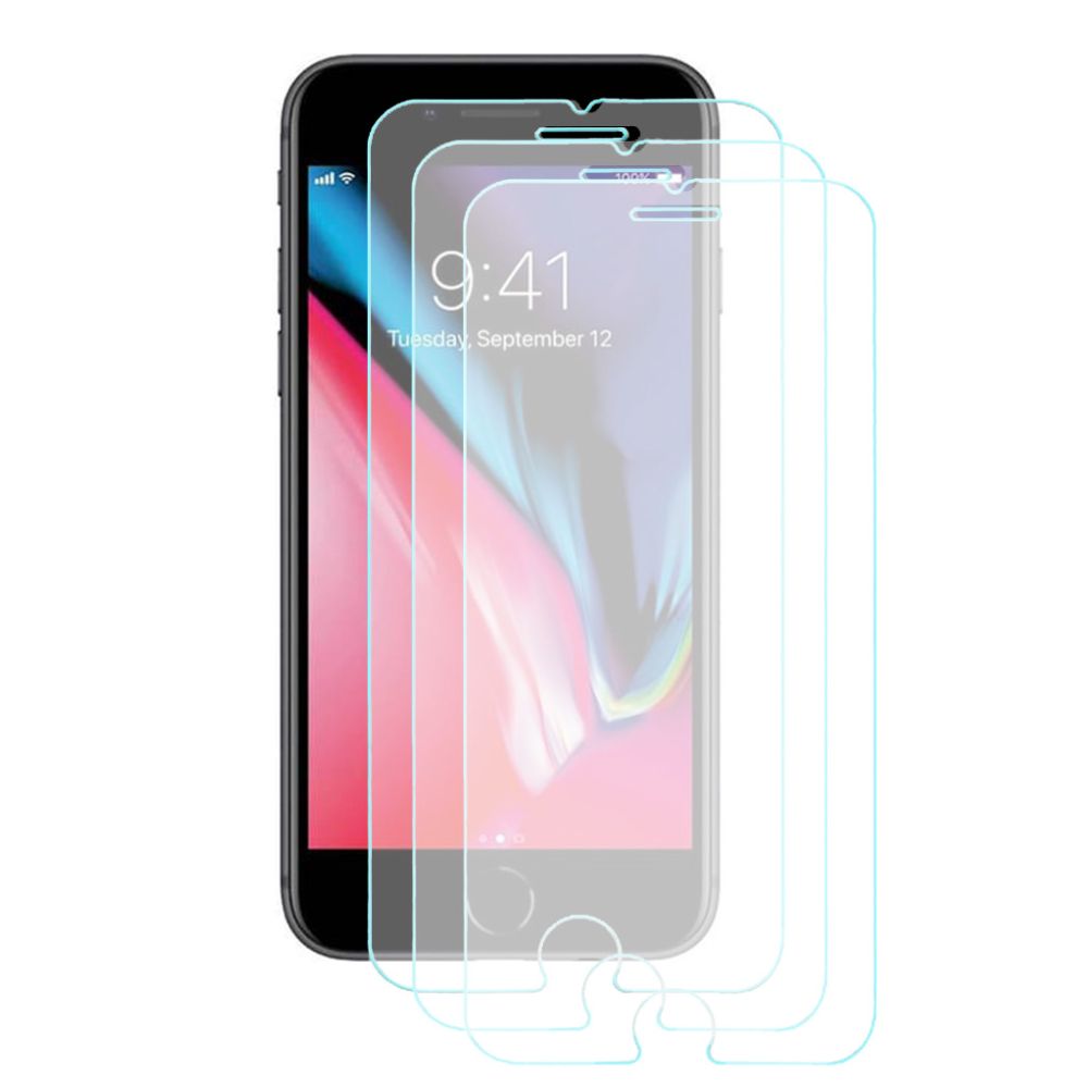 Setti iPhone 8 3-pack Näytön Panssarilasi 0.3mm