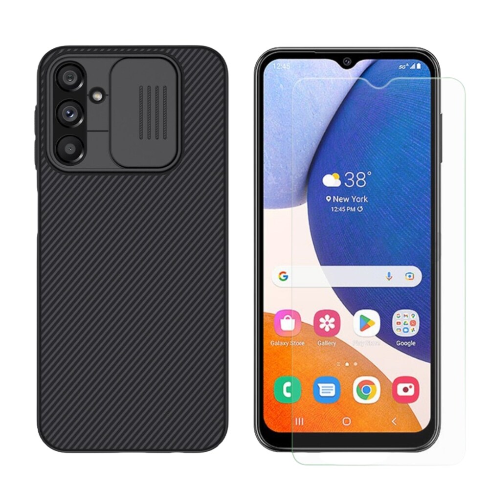 Samsung Galaxy A14 Setti CamShield Kouri ja Näytönsuoja