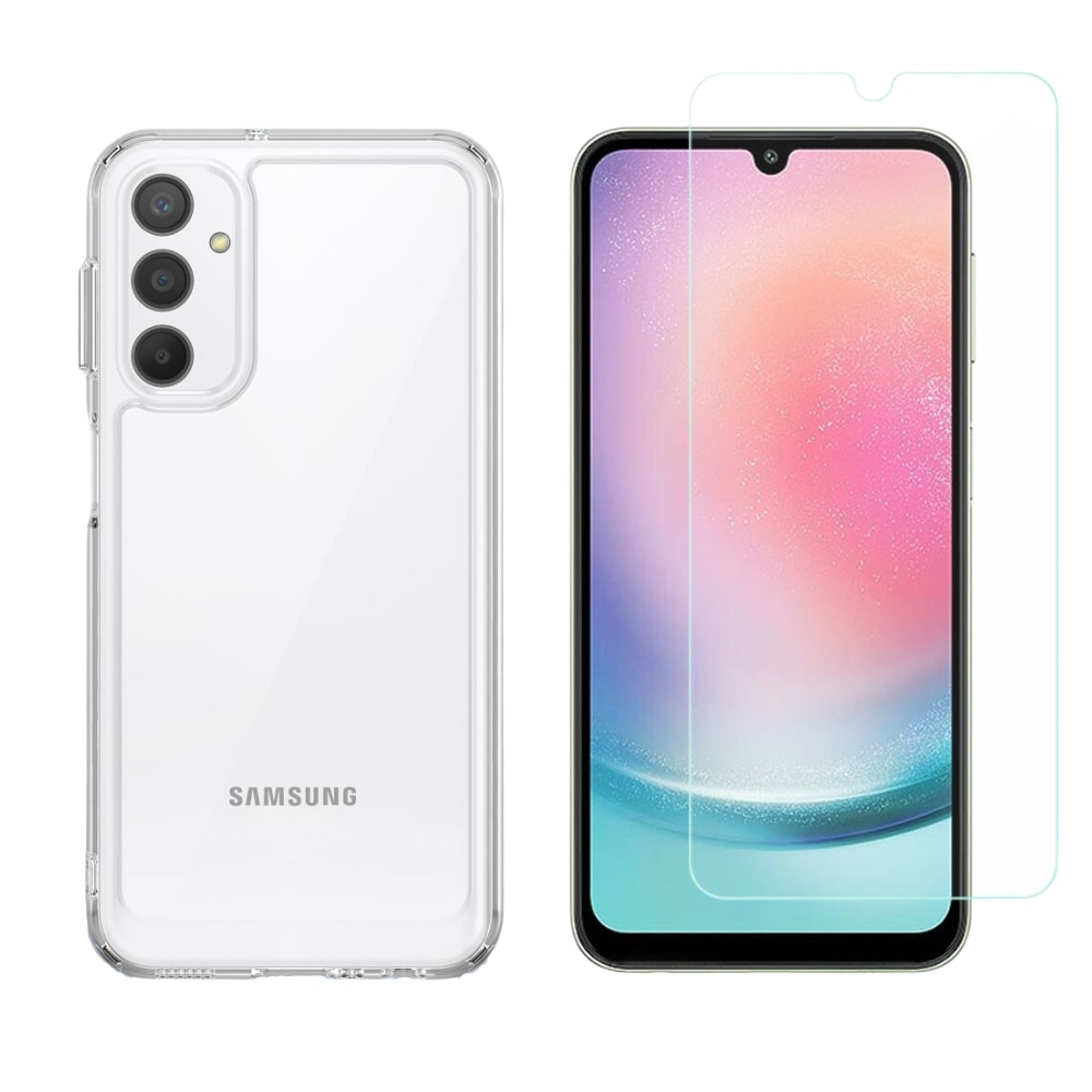 Samsung Galaxy A24 Setti Kuori ja Näytönsuoja