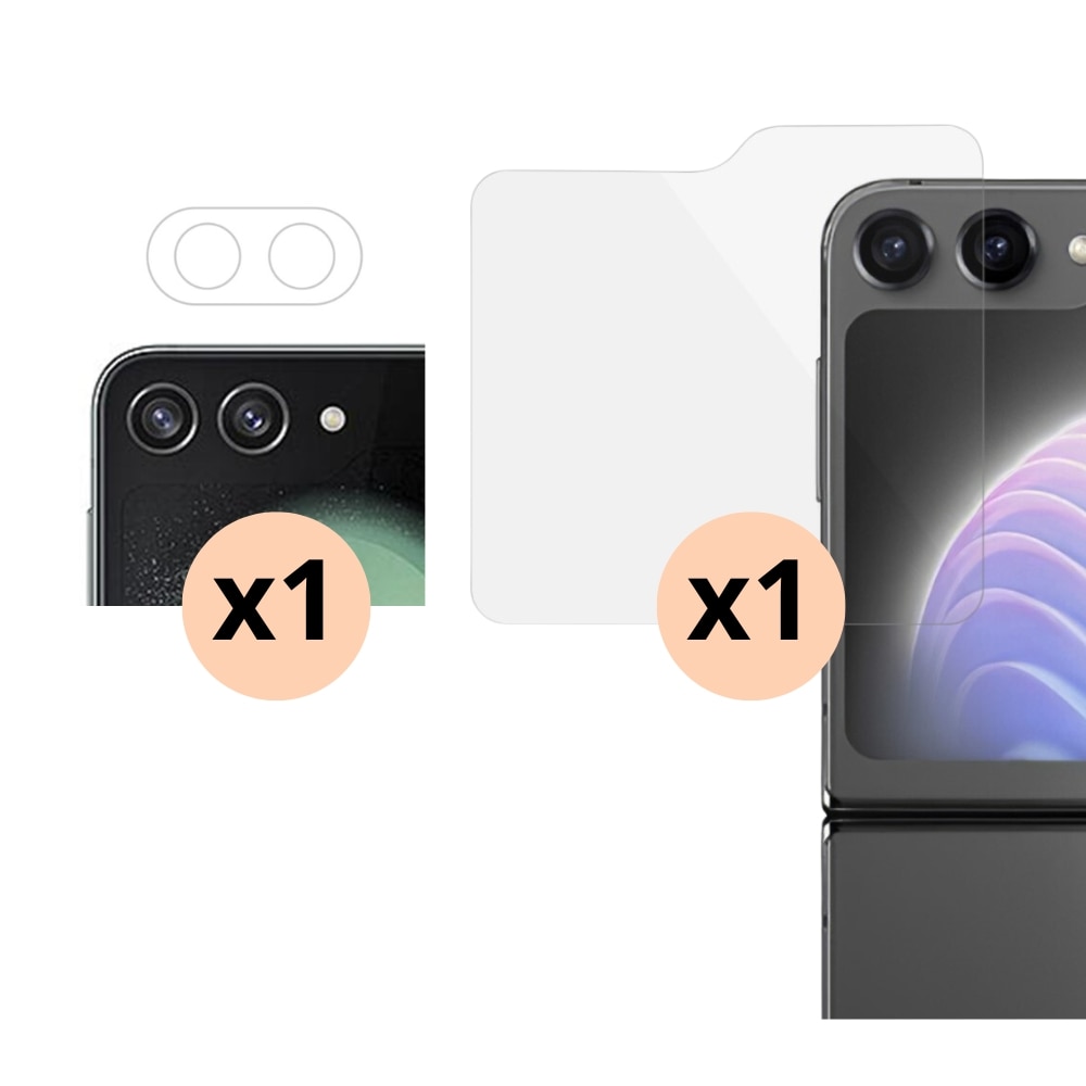 Samsung Galaxy Z Flip 5 Näytön Panssarilasi ja Kameran Linssinsuoja