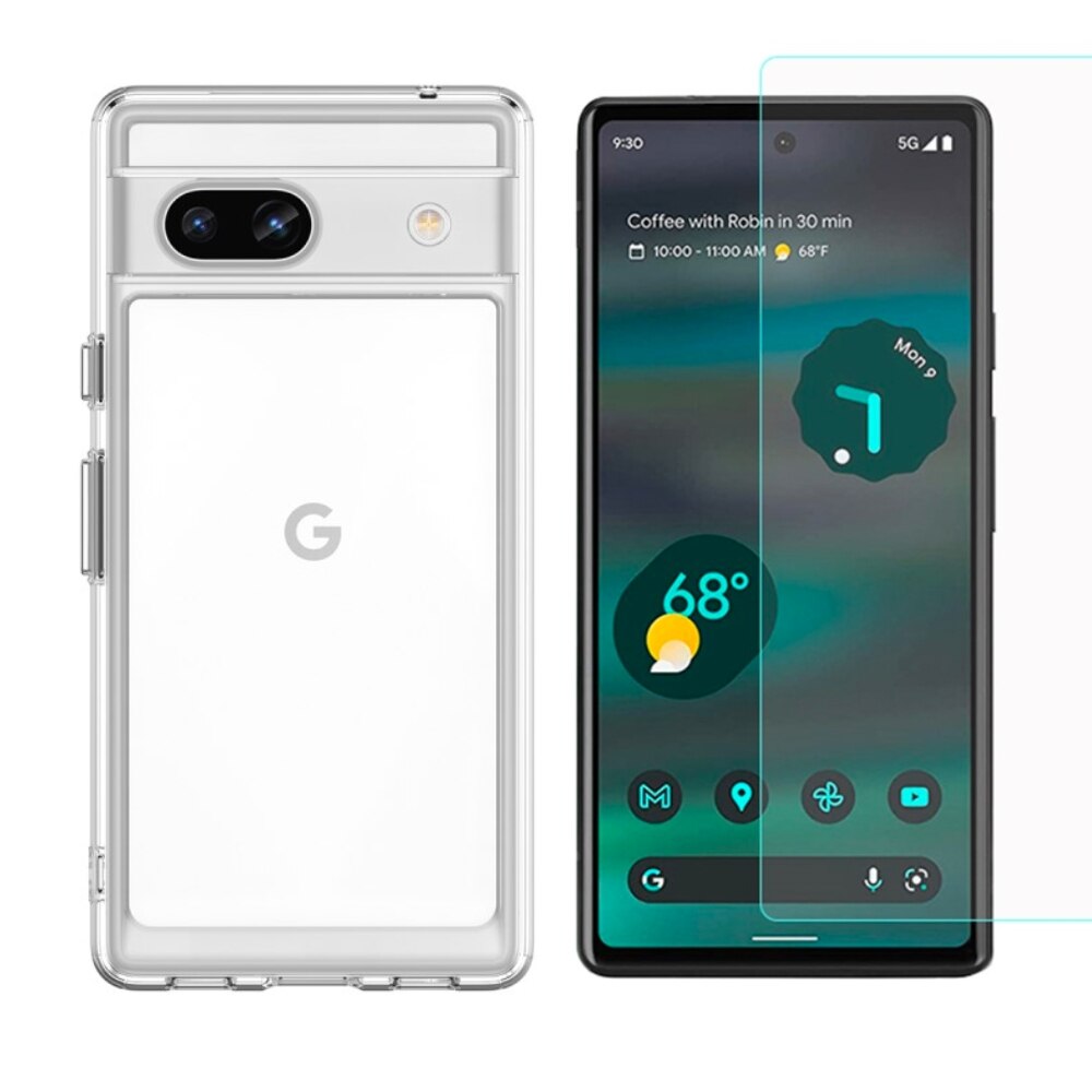 Google Pixel 7a Setti Kuori ja Näytönsuoja