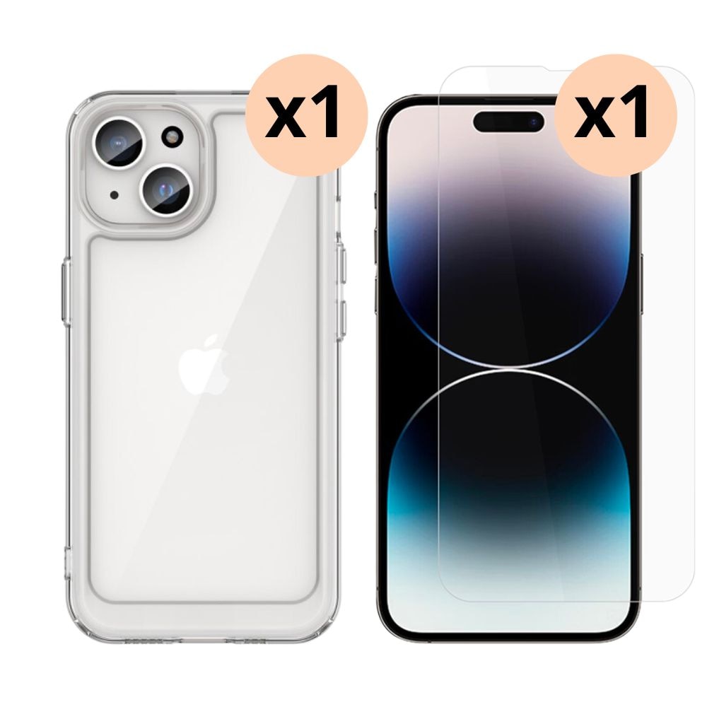 iPhone 15 Setti Kuori ja Näytönsuoja