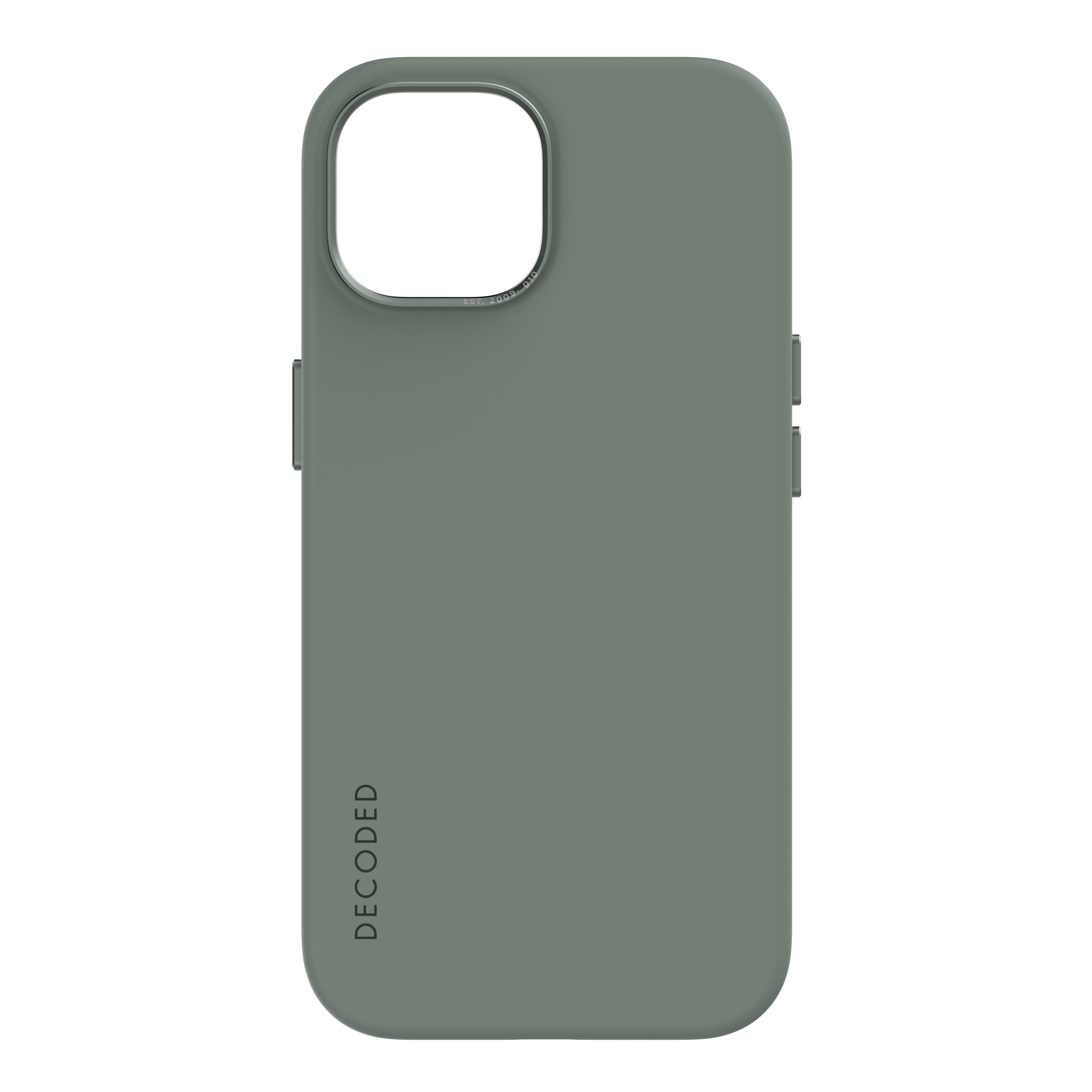 AntiMicrobial Silicone Back Cover iPhone 15 Plus Sage Leaf