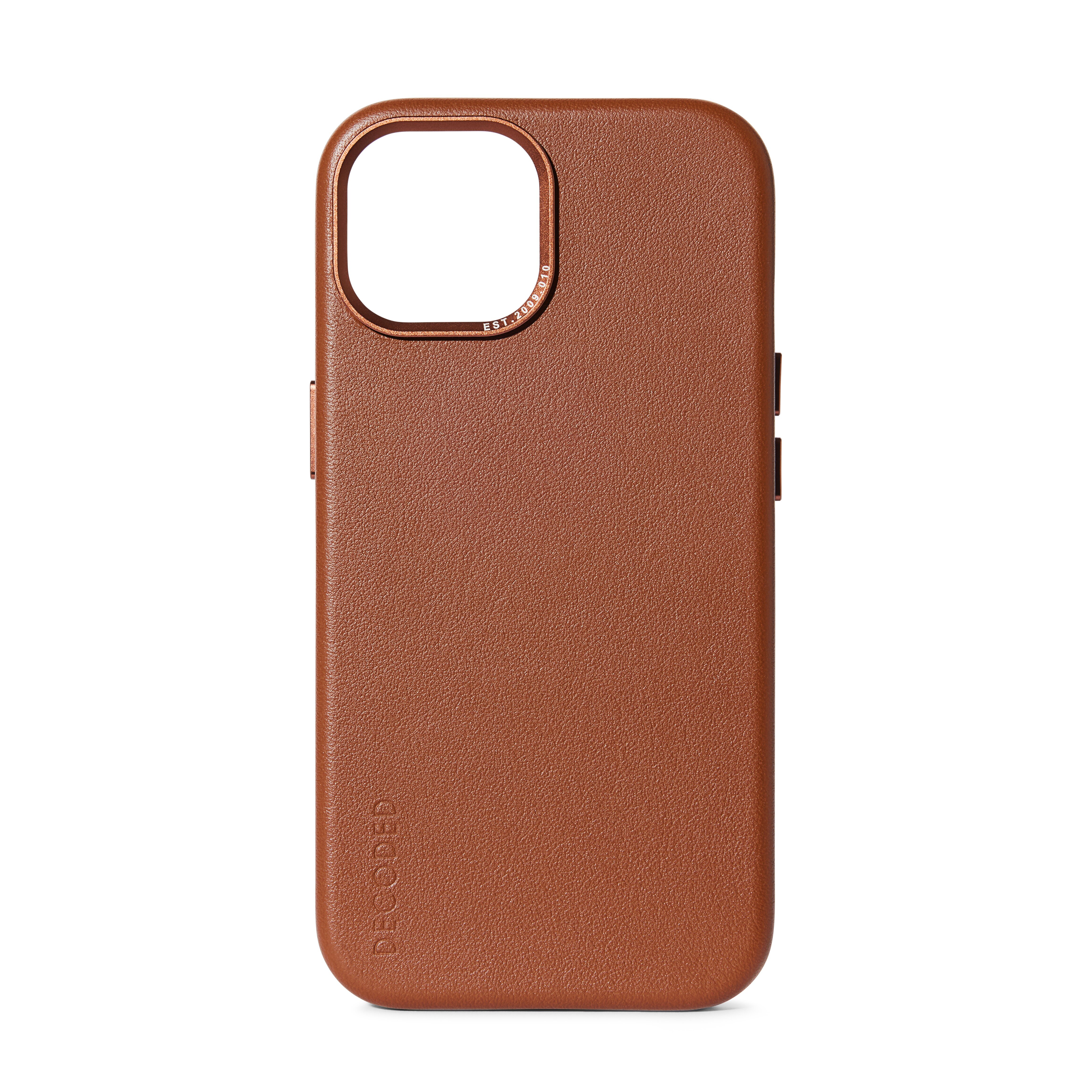 Leather Back Cover iPhone 15 Tan