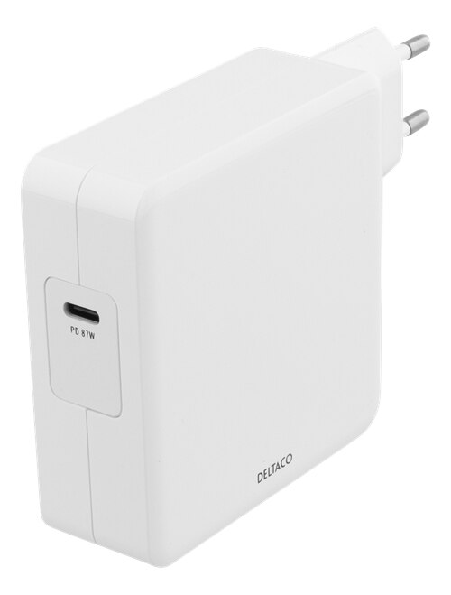 87W Virtalähde USB-C Valkoinen