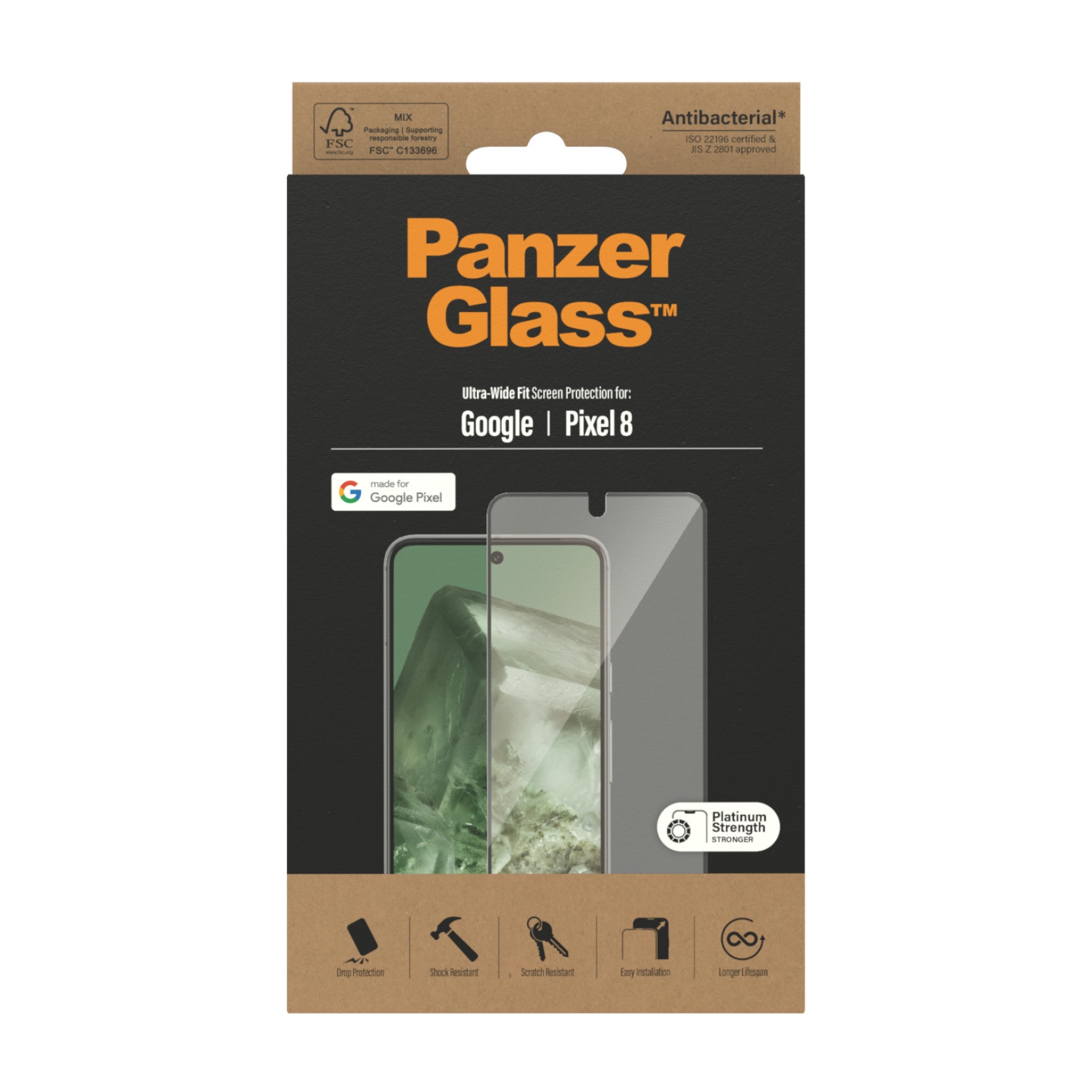 Google Pixel 8 Screen Protector Ultra Wide Fit