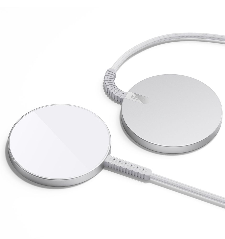 HaloLock Mini MagSafe Magnetic Wireless Charger valkoinen