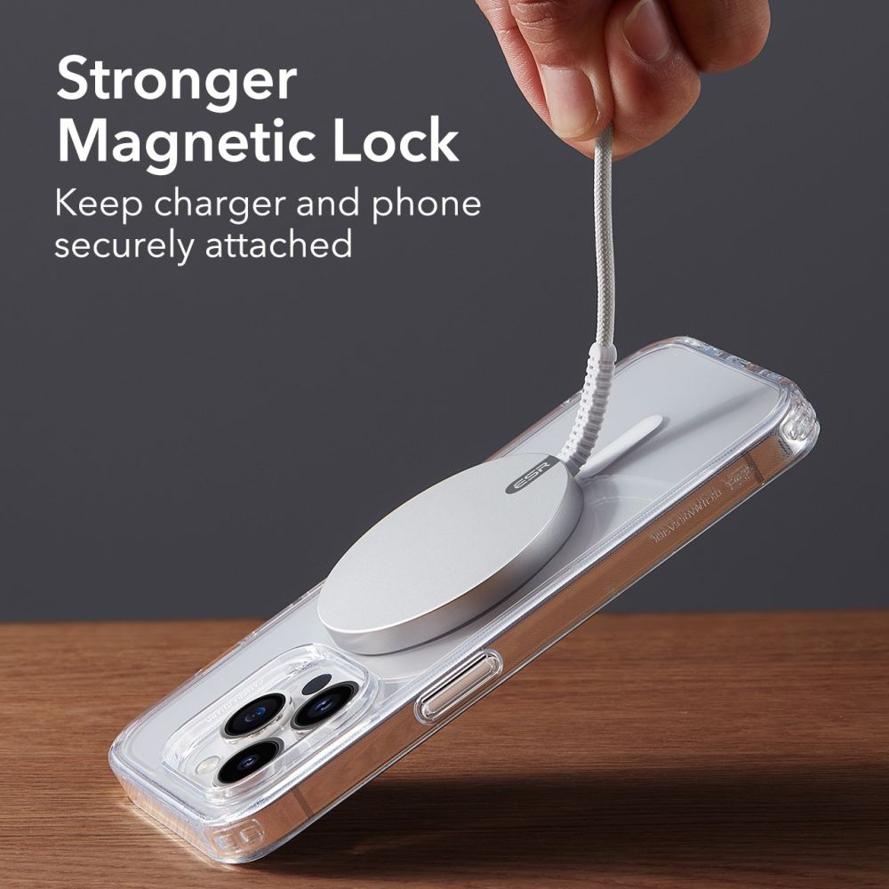 HaloLock Mini MagSafe Magnetic Wireless Charger valkoinen