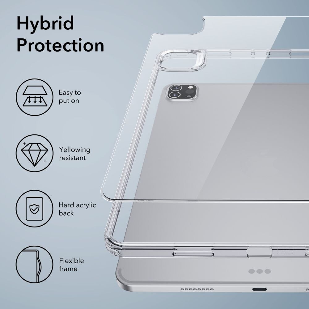 Classic Hybrid Case iPad Pro 12.9 5th Gen (2021) Clear