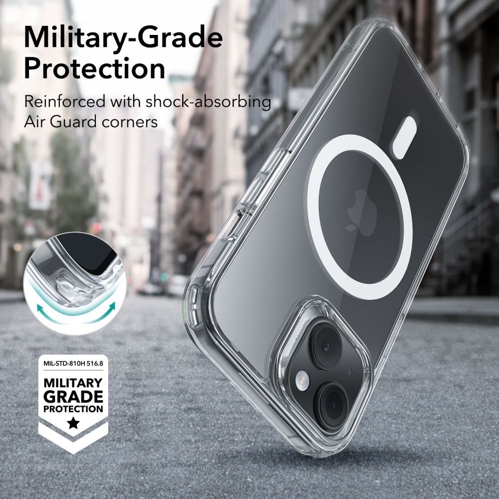 Classic Hybrid HaloLock MagSafe iPhone 15 Plus Kirkas
